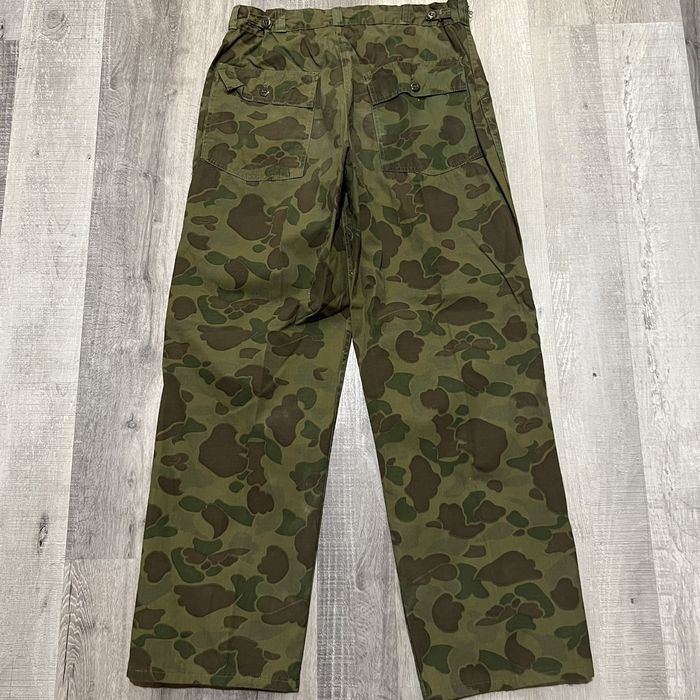 Vintage Vtg 50s 60s Canvas Camo Frog Skin Military Fatigue Pants | Grailed