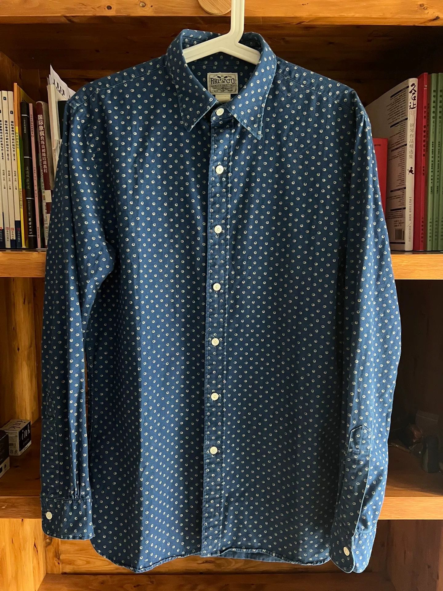 RRL Ralph Lauren stunning blue dye RRL button-up shirt Size US M / EU 48-50 / 2 - 1 Thumbnail