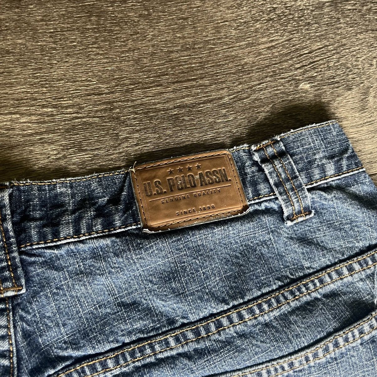 U.S. Polo Assn. Vintage 2000s US Polo Assn Flag Carpenter Denim Jean Shorts Size US 38 / EU 54 - 5 Thumbnail
