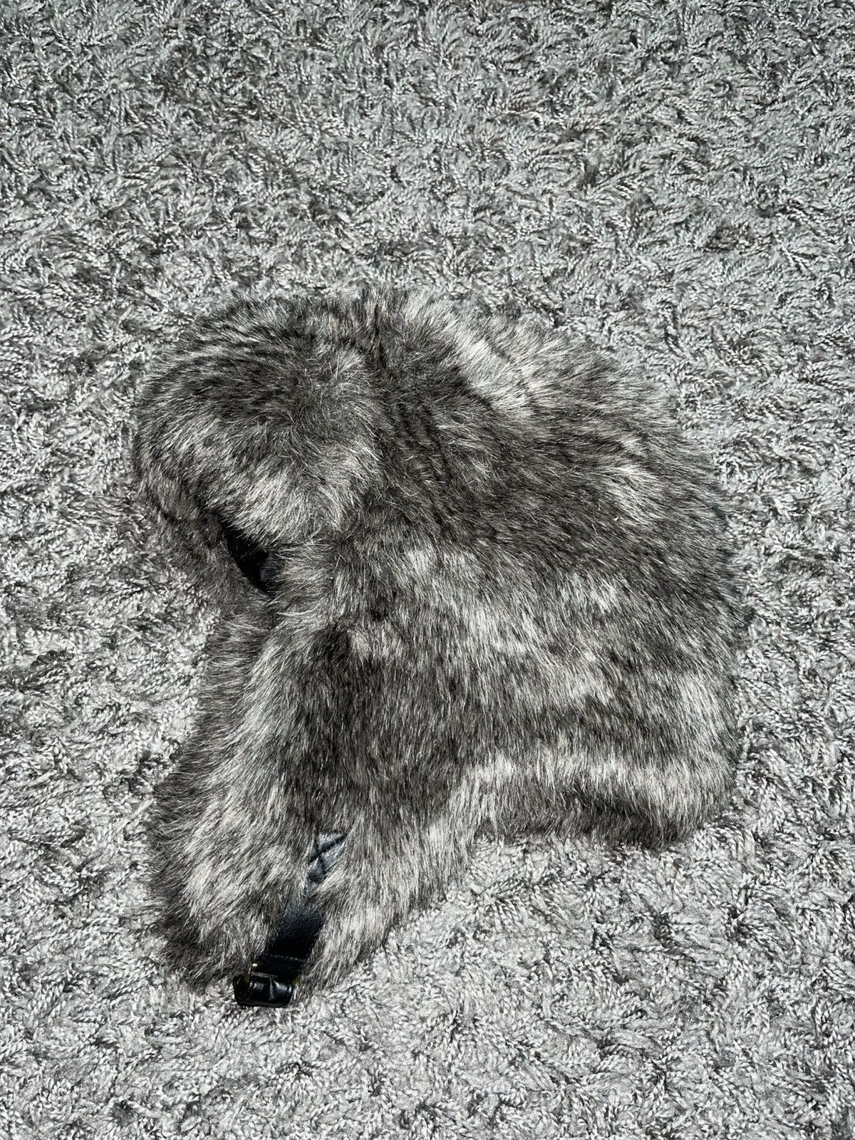 Japanese Brand FUZZY MOHAIR Y2K FAUX USHANKA HAT Size ONE SIZE - 1 Thumbnail