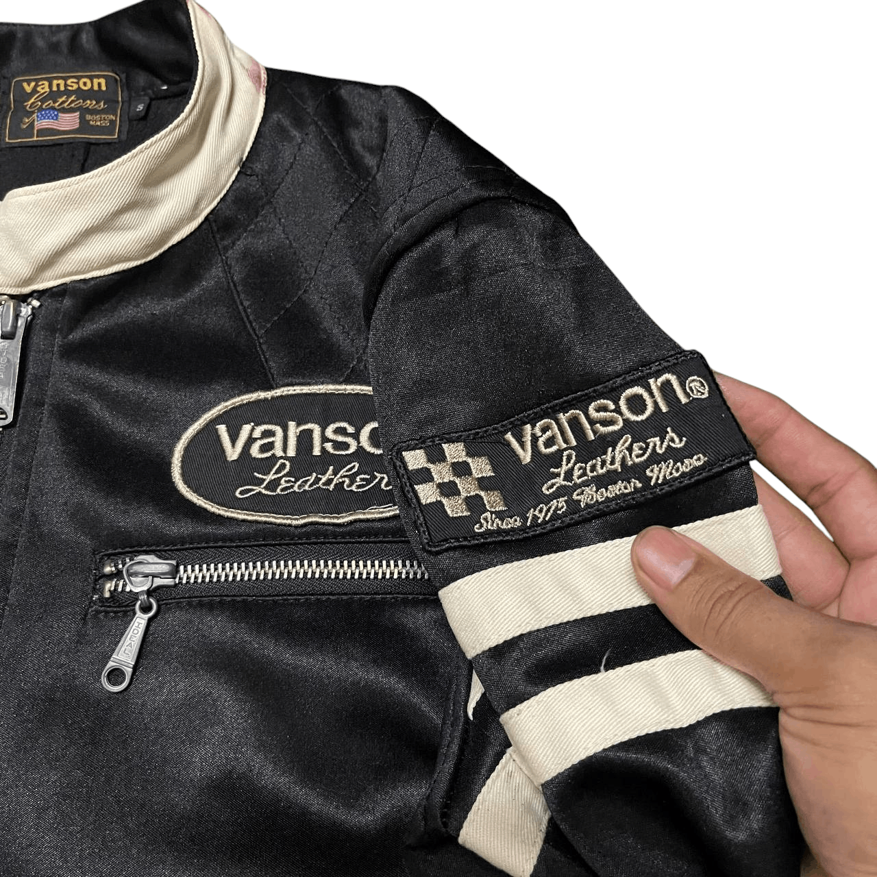 Vanson Leathers Vintage Vanson Leathers Motorcycle Jacket Size US S / EU 44-46 / 1 - 11 Thumbnail
