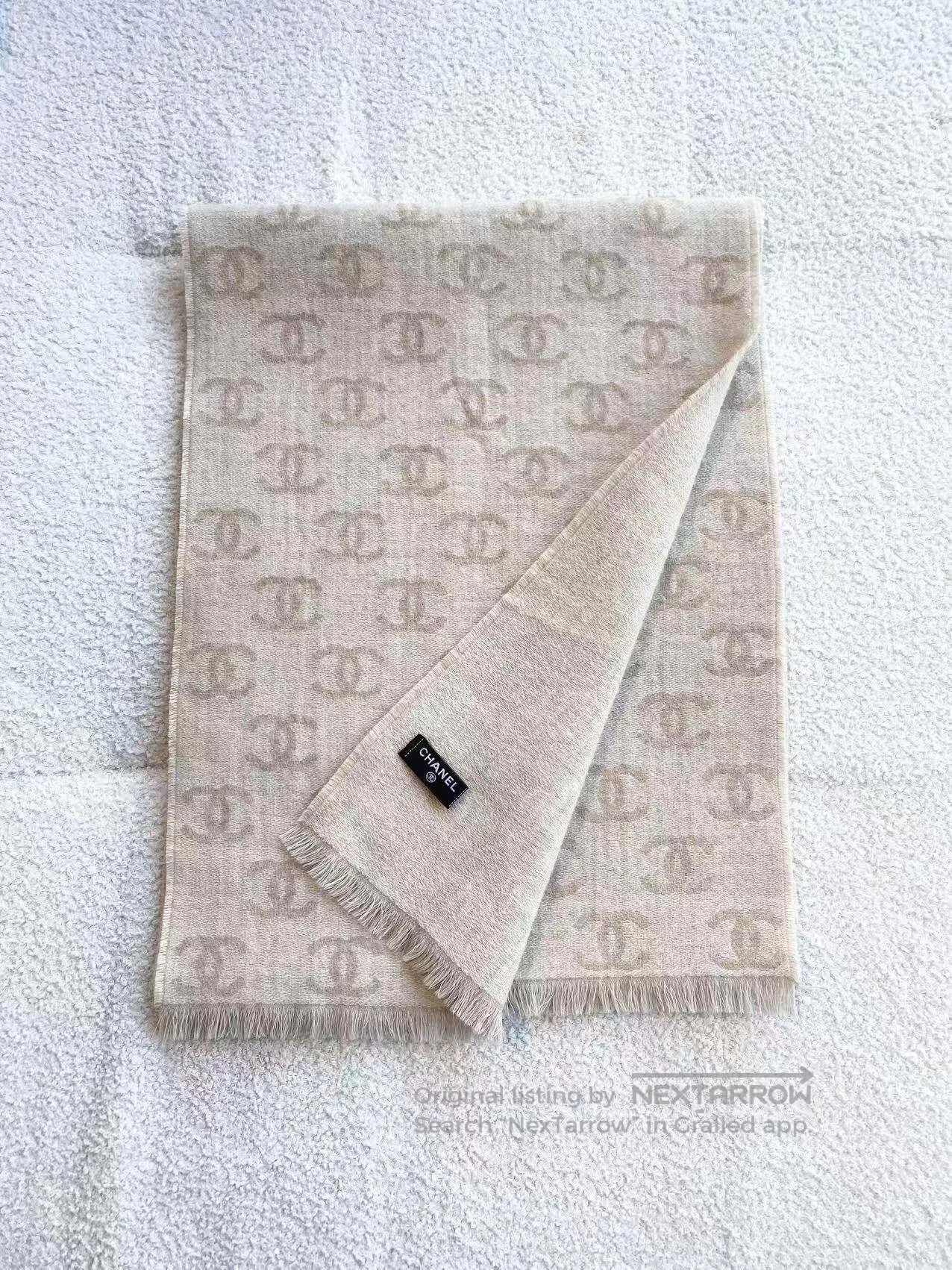 Chanel Chanel 24b Full printed logo scarf| Size ONE SIZE - 2 Thumbnail