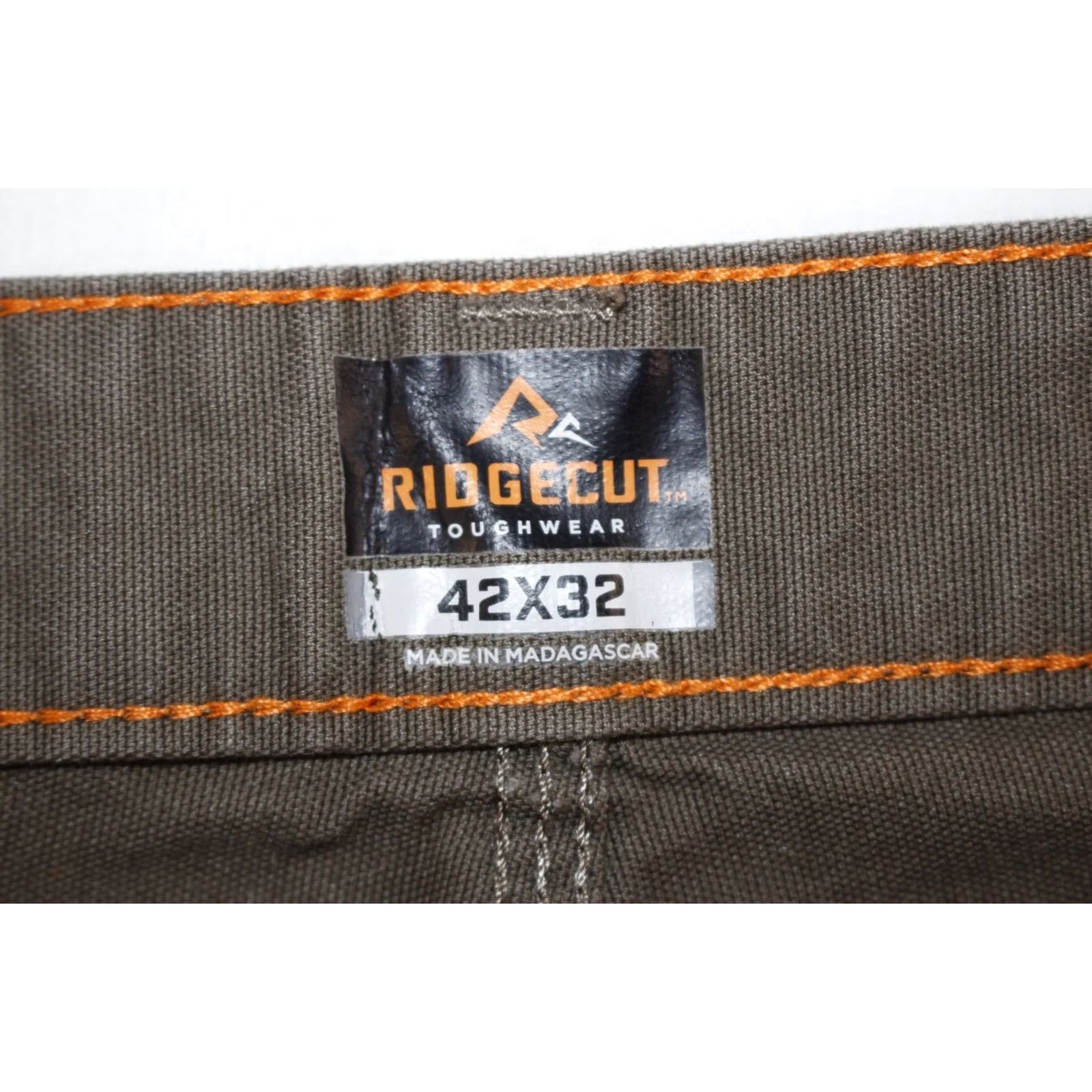 Vintage Ridgecut Toughwear Pants Men's 42x31 Carpenter Canvas Work Brown Size US 42 / EU 58 - 6 Thumbnail