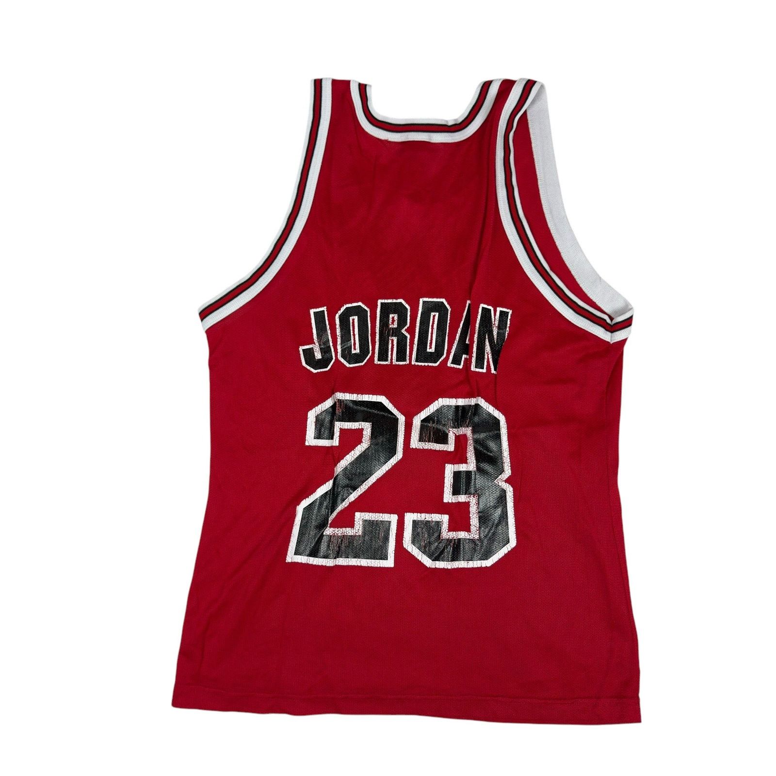 Champion × Vintage Champion Mens Red Chicago Bulls Michael Jordan #23 Jersey 40 Size US M / EU 48-50 / 2 - 6 Thumbnail