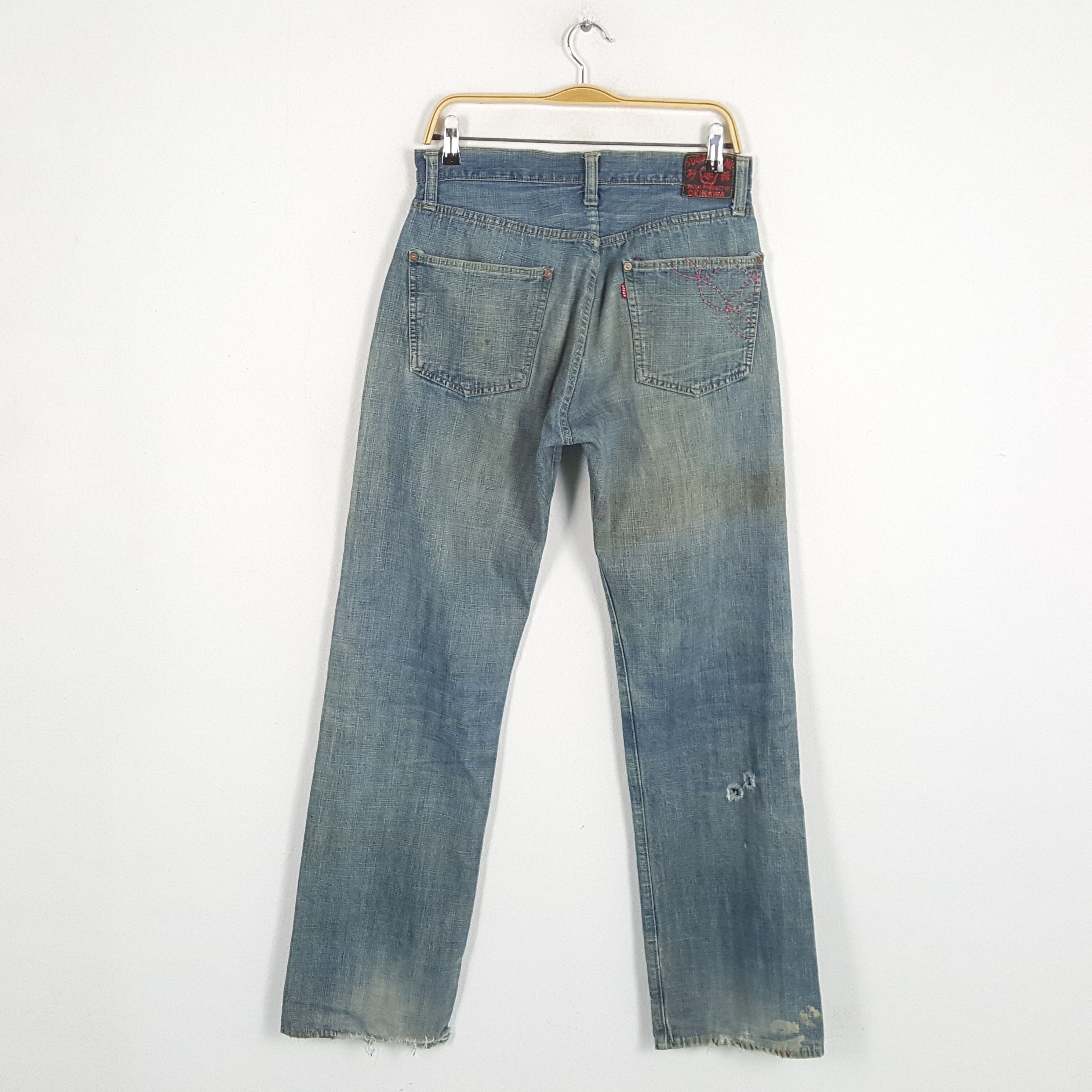 Japanese Brand × Sugar Cane × Vintage Vintage SUGAR CANE Japanese Fashion Brand Distressed Jeans Size US 31 - 4 Thumbnail