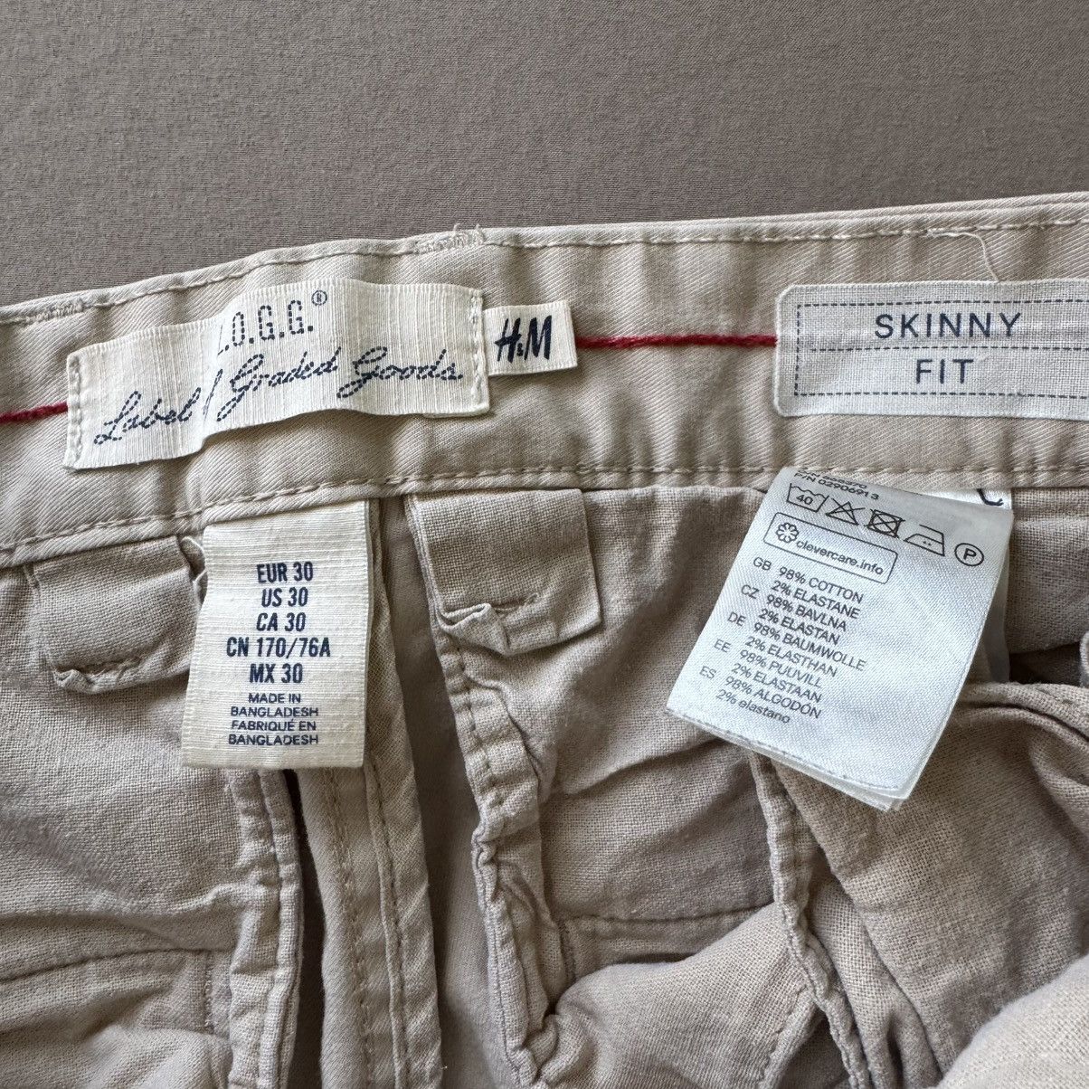 H&M H&M L.O.G.G. SKINNY FIT COTTON CHINOS Size US 30 / EU 46 - 4 Thumbnail