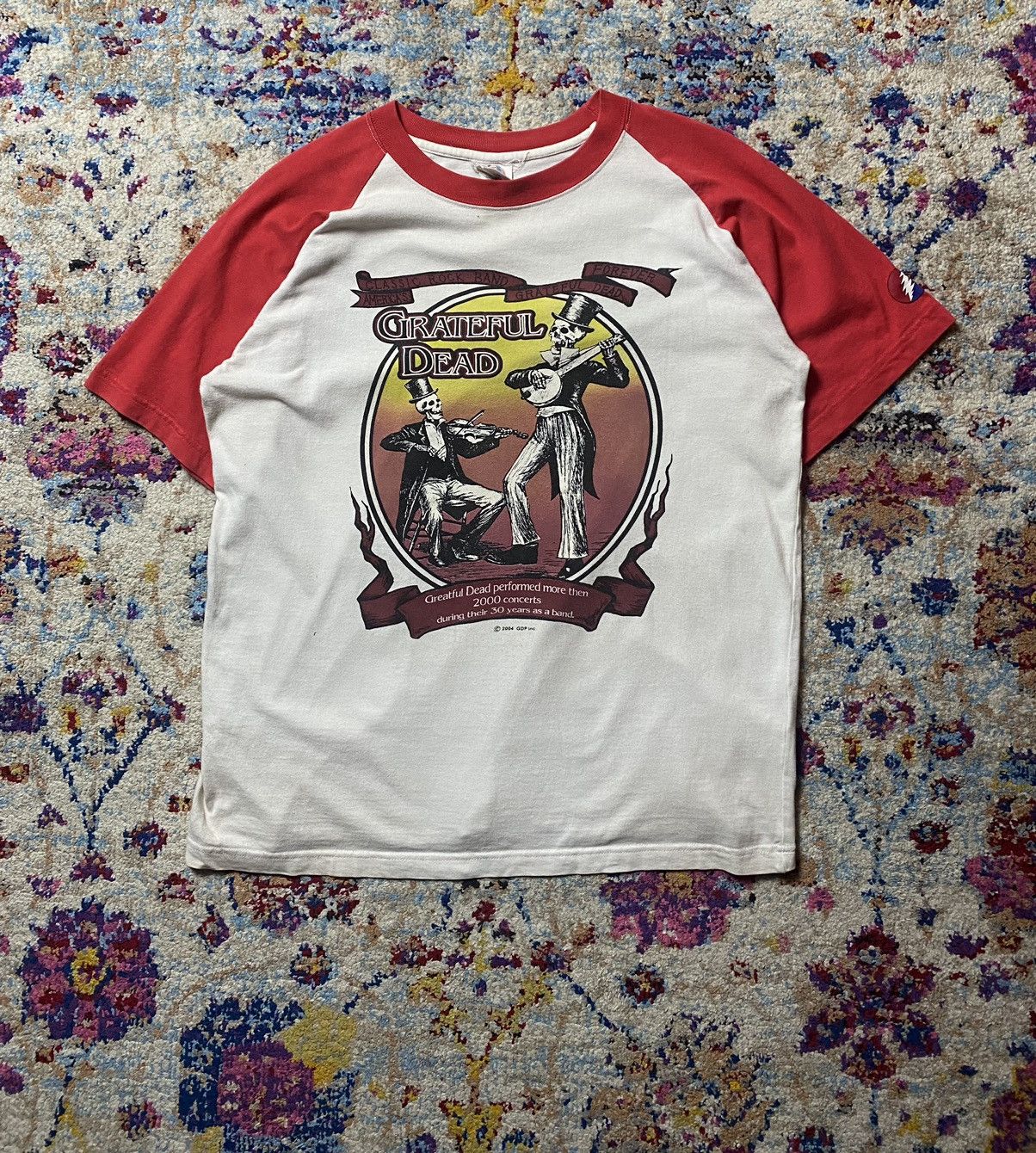 Band Tees × Grateful Dead 2004 Good Ol Grateful Dead Band Violin Skeleton T Shirt Size US M / EU 48-50 / 2 - 1 Thumbnail