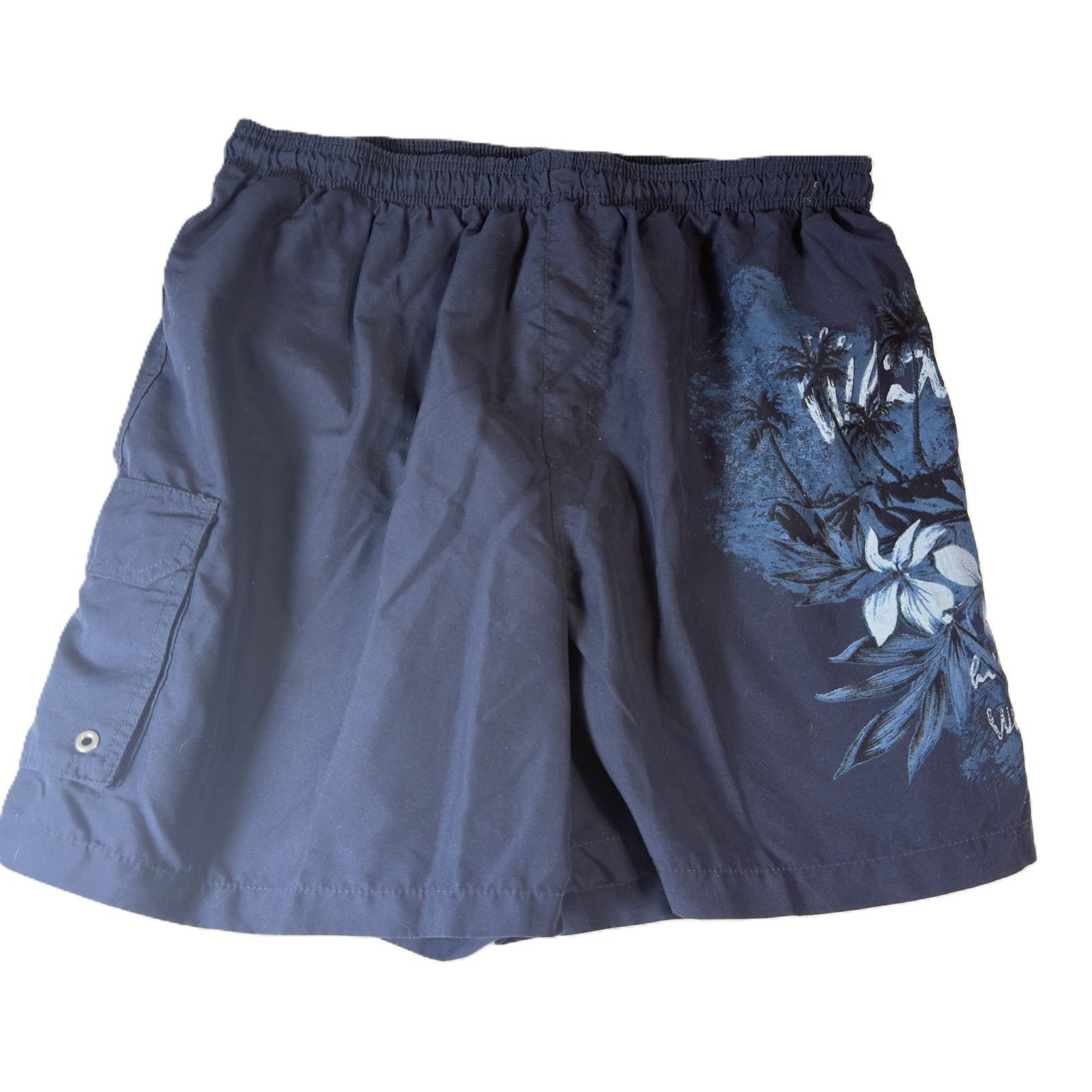 Puritan Puritan Men XL 40/42 Swim Trunk Navy White Sand Resort Print Size US 40 / EU 56 - 3 Thumbnail