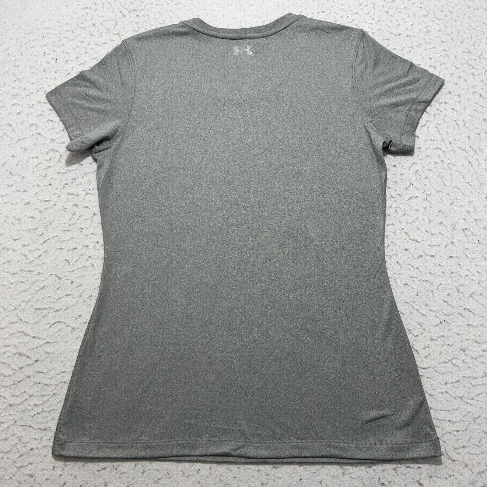 Under Armour Under Armour HeatGear Short Sleeve Athletic Gray T Shirt Size L / US 10 / IT 46 - 10 Thumbnail