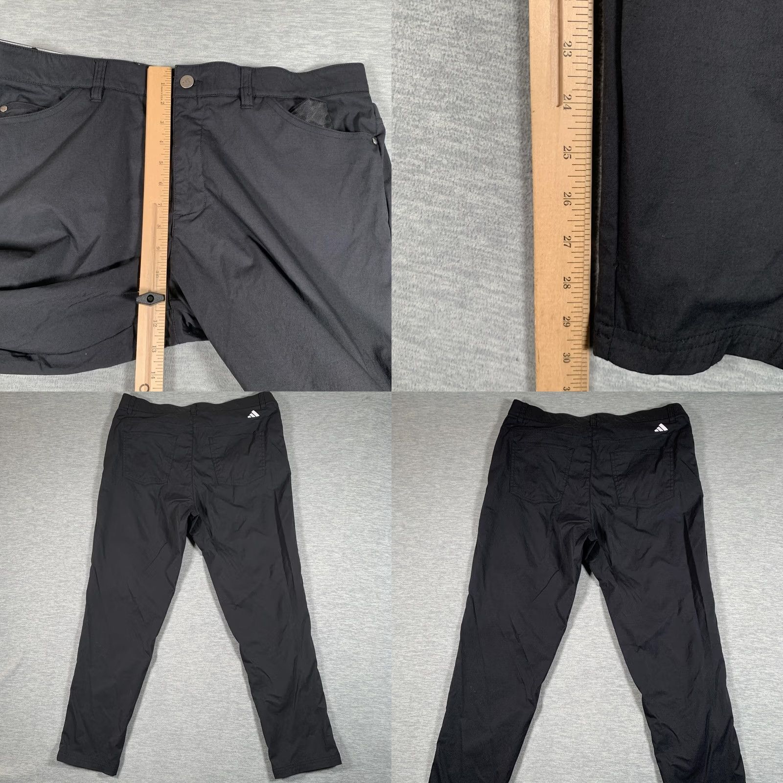 Adidas Adidas Golf Pants Mens 36x30 Black Stretch Khakis 5 Pocket Performance Size US 36 / EU 52 - 8 Thumbnail