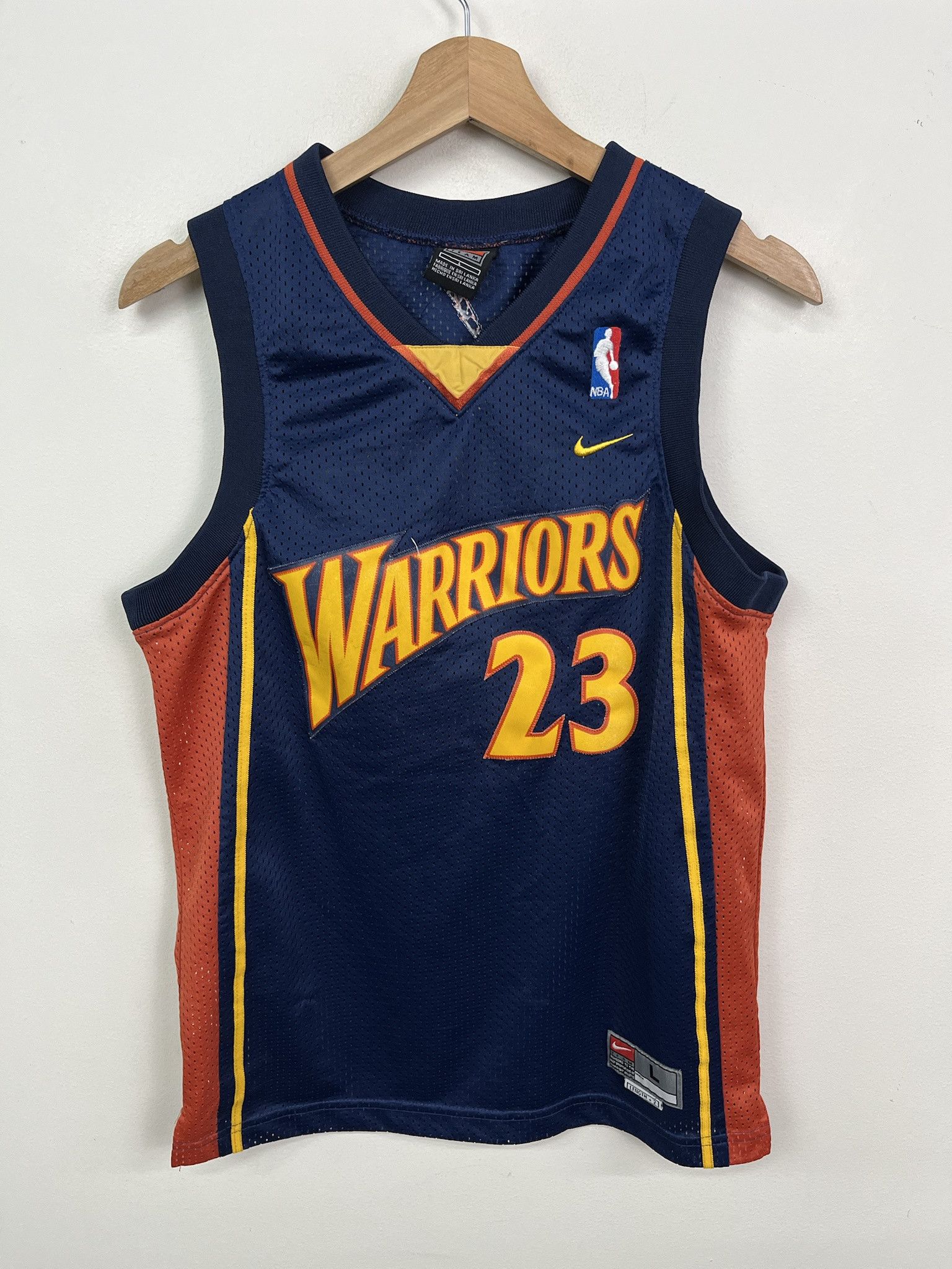 Vintage 1990s Golden State Warriors Jason Richardson Warriors Jersey Size L Youth