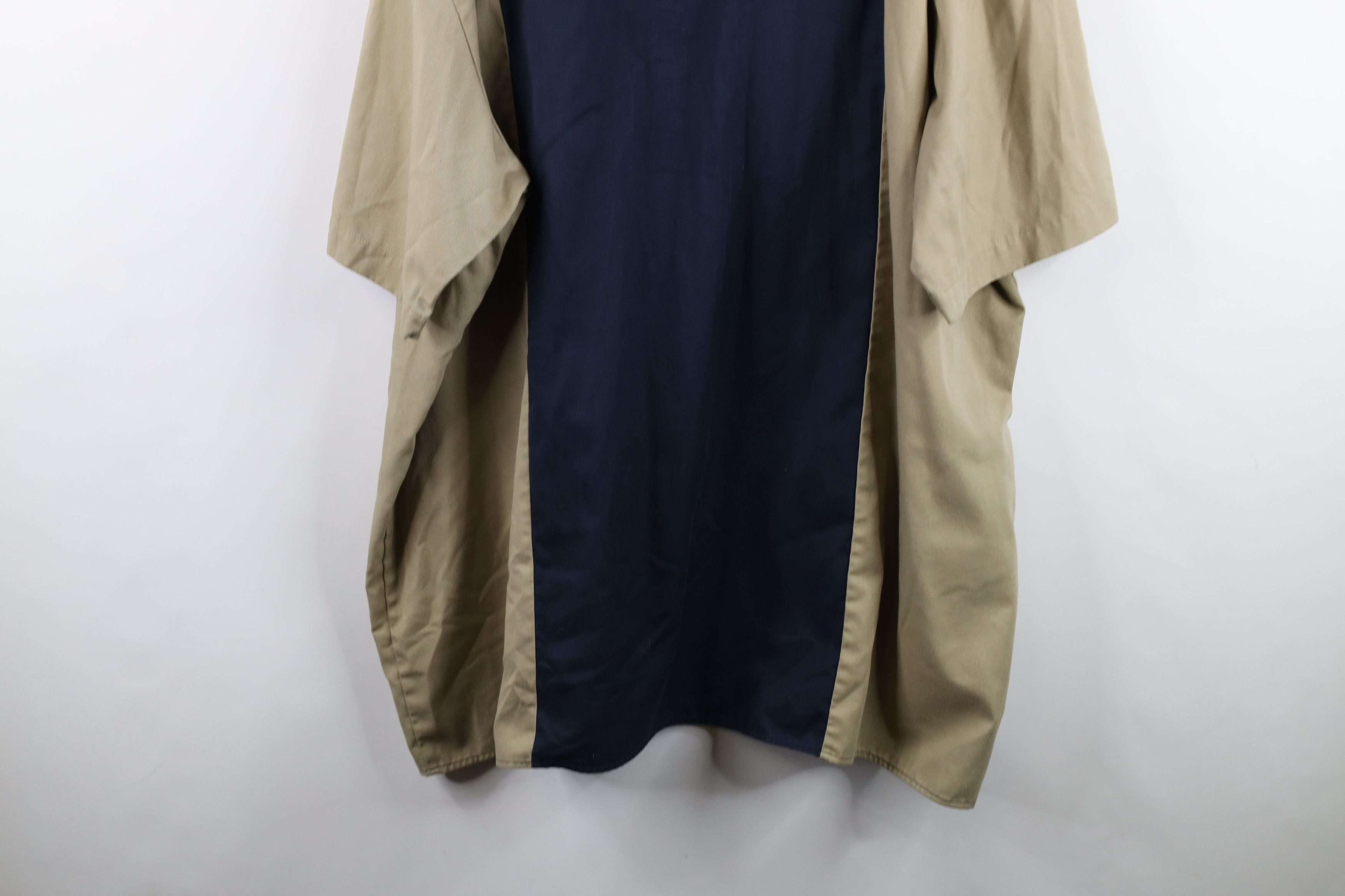 Dickies × Vintage Vintage Y2K Dickies Block Mechanic Workwear Button Shirt Size US XXL / EU 58 / 5 - 13 Thumbnail