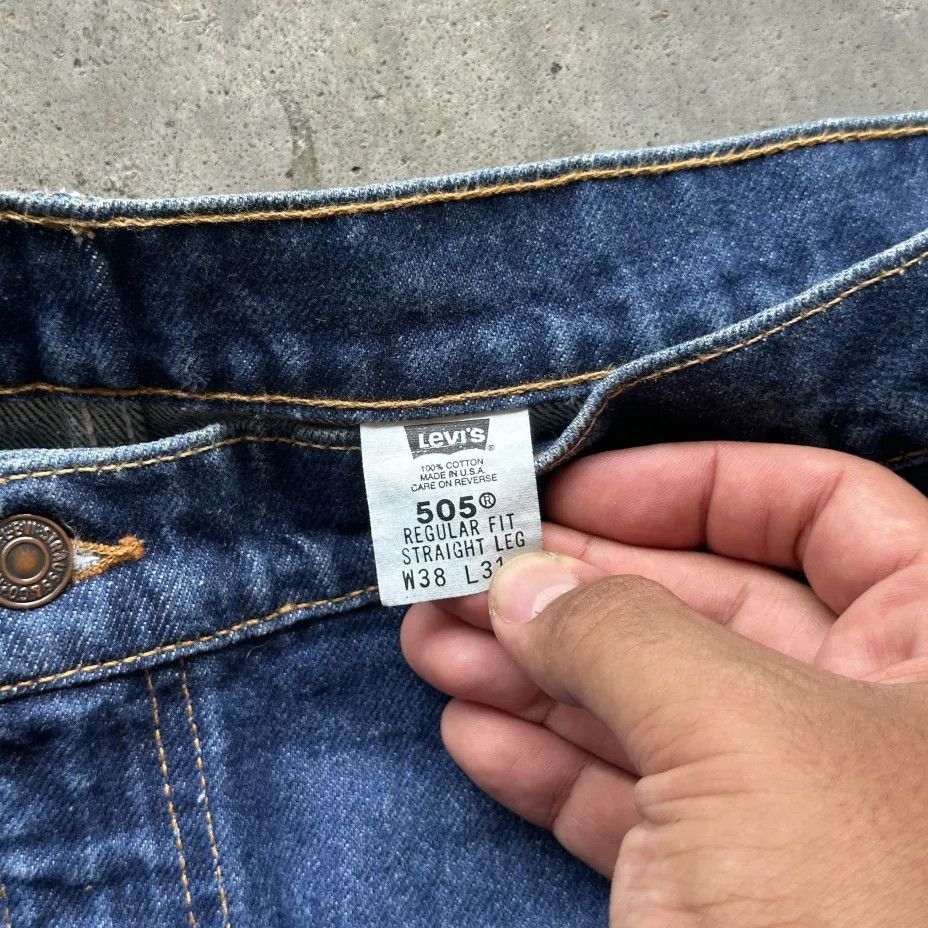 Levi's Vintage Levi's 505 Orange Tab Denim Jeans Size 37x28 Size US 37 - 6 Thumbnail