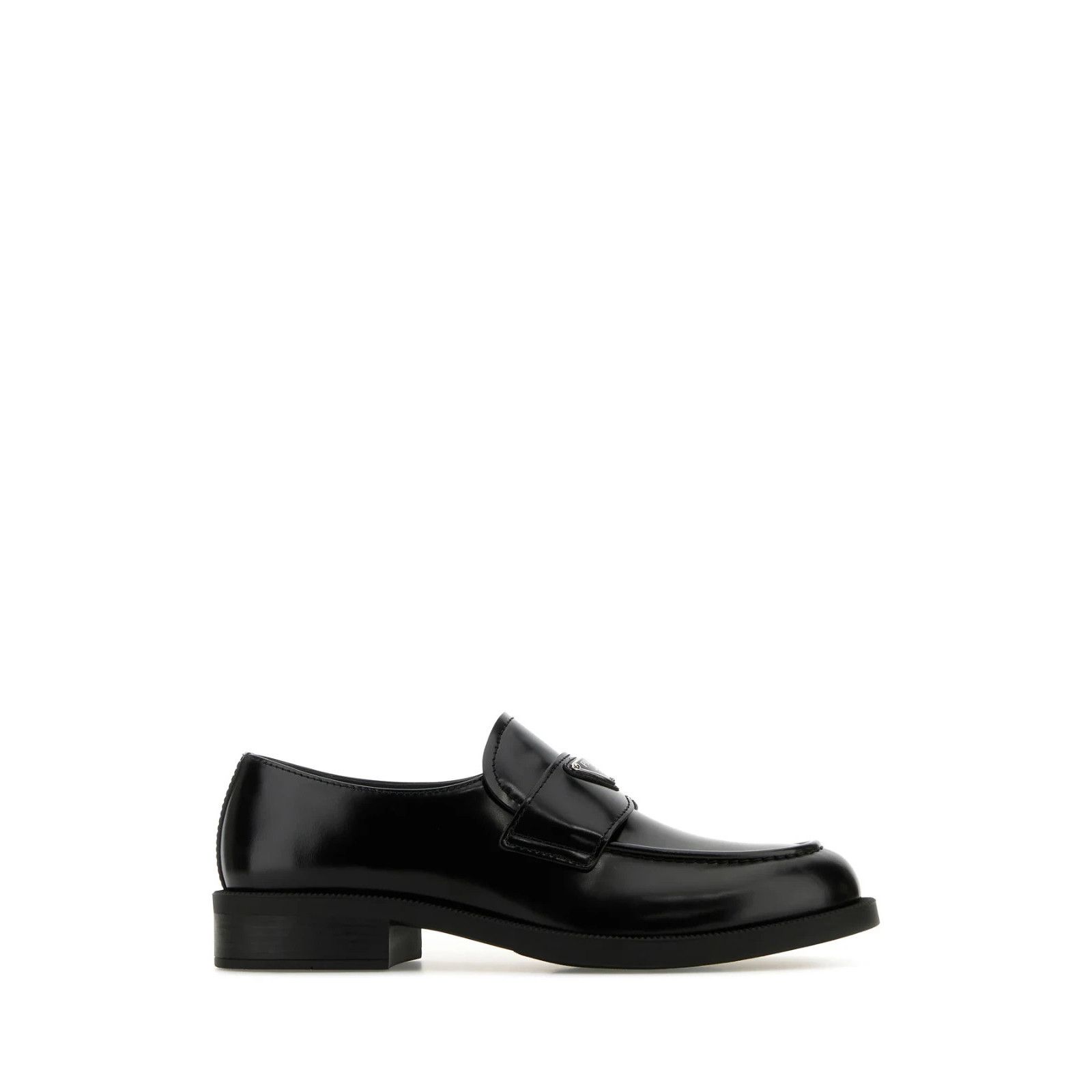 Prada PRADA Black Leather Loafers New And Authentic (Men's size:7; Size US 7 / EU 40 - 1 Thumbnail