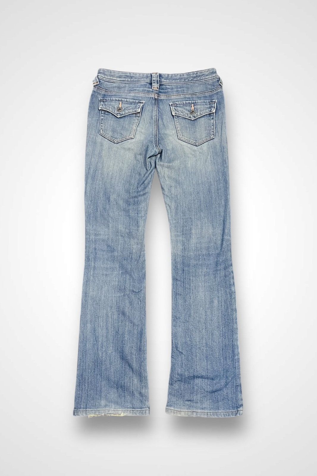 Japanese Brand PBI Bushpant Distressed Denim (16) Size 30" / US 8 / IT 44 - 2 Thumbnail