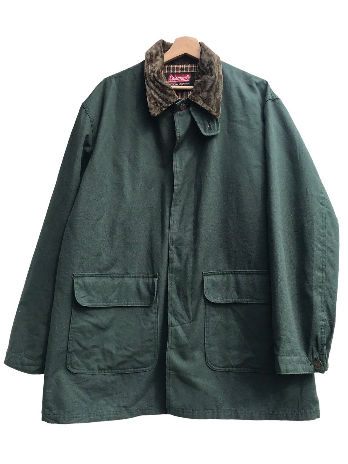 image of Vintage Coleman Corduroy Collar Made In Japan Jacket in Green, Men's (Size XL)