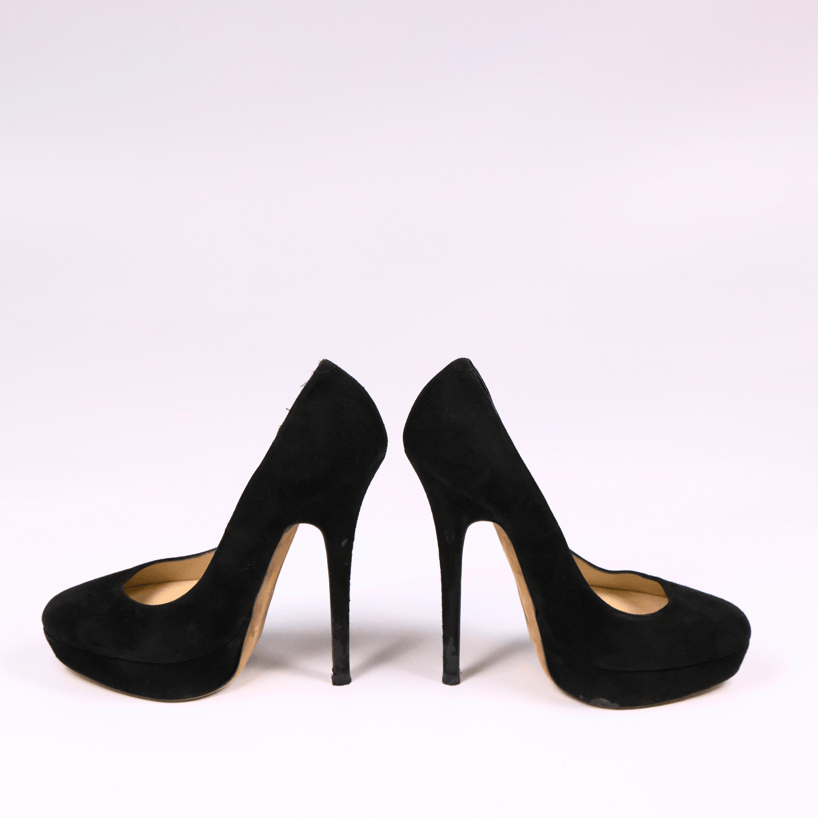 Jimmy Choo Jimmy Choo Black Suede Platform Stiletto Heels EU 39 / US 9 Size US 9 / IT 39 - 6 Thumbnail