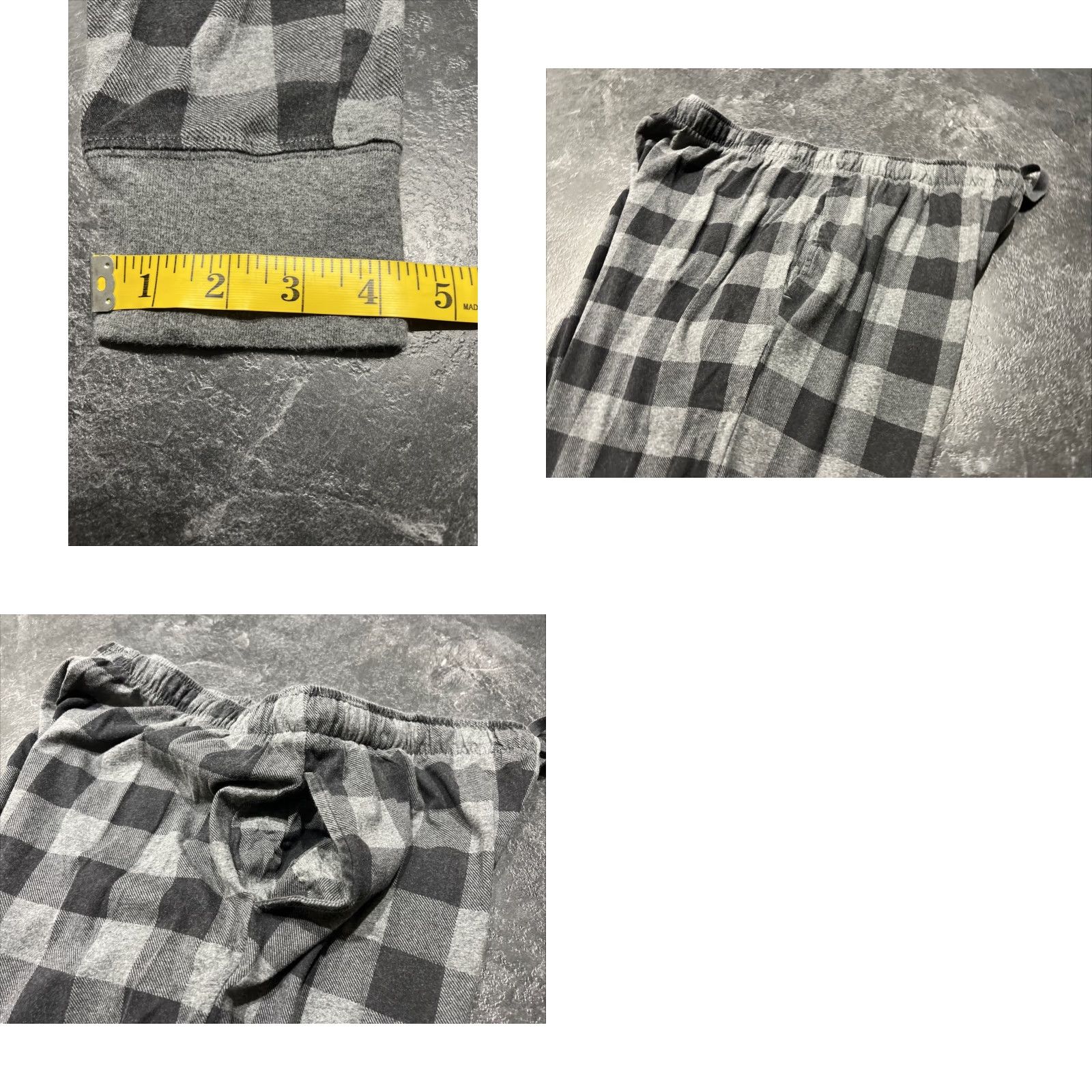 Polo Ralph Lauren Polo Ralph Lauren Sleepwear Pajama Pants Mens XL Gray Plaid Flannel Drawstring Pocket 100% Cotton Adult Regular Men Size US XL / EU 56 / 4 - 8 Thumbnail