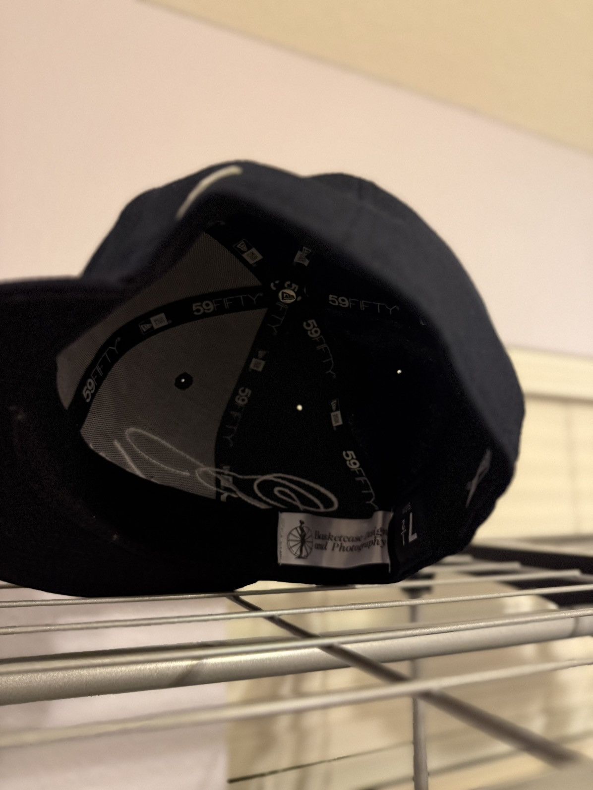 basketcase gallery Basketcase Gallery Fiited Cap Navy 7 1/2 Size ONE SIZE - 3 Thumbnail
