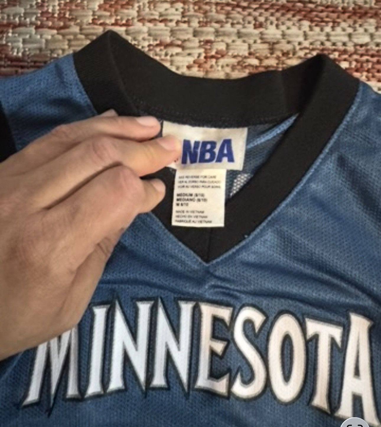 NBA Boys Minnesota Timberwolves Basketball Jersey Sz M 8-10 Size US XXS / EU 40 - 2 Thumbnail