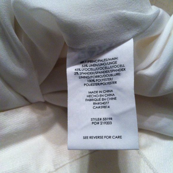 Other CABI WOMEN'S 53%LINEN 45%LYOCELL DRESS PANTS SIZE: 10/32 Size 32" / US 10 / IT 46 - 7 Thumbnail
