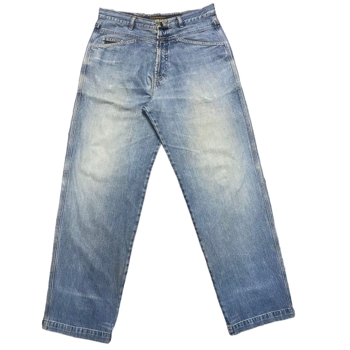 image of Vintage Mfg Marithe Francois Girbaud Denim Baggy Pants in Blue, Men's (Size 34)