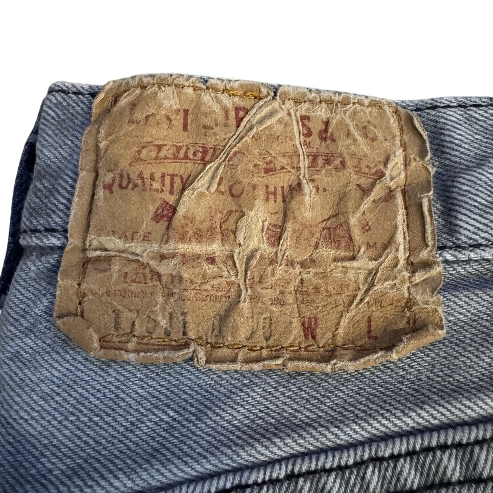 Levi's Vintage Size 11 501 Levi’s Gray Denim Jeans Made In USA Size US 31 - 4 Thumbnail