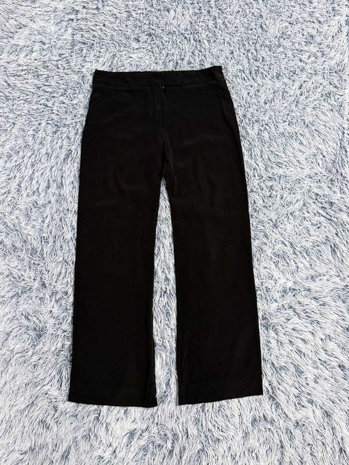 Chloe Vintage Chloe Straight Trousers pants wide leg brown Size 25" / US 0 / IT 36 - 9 Thumbnail