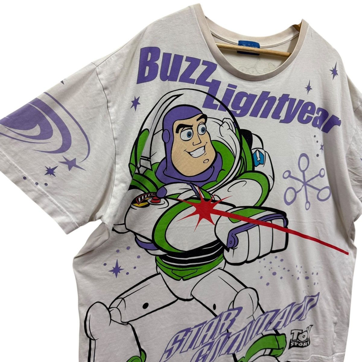 Disney Vintage Buzz Lightyear Toy Story By Disney Tshirt Size US XXL / EU 58 / 5 - 3 Thumbnail