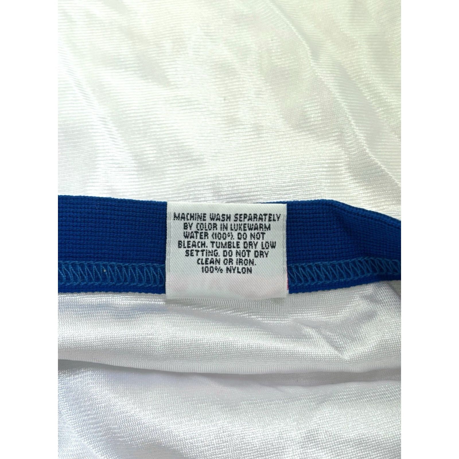 Wilson VINTAGE Wilson Jersey Tank Mens M NWT NOS 90s USA Made White Royal Blue Basketball Sleeveless 33" Long 21" Across Athletic Muscle Mens Size US M / EU 48-50 / 2 - 5 Thumbnail