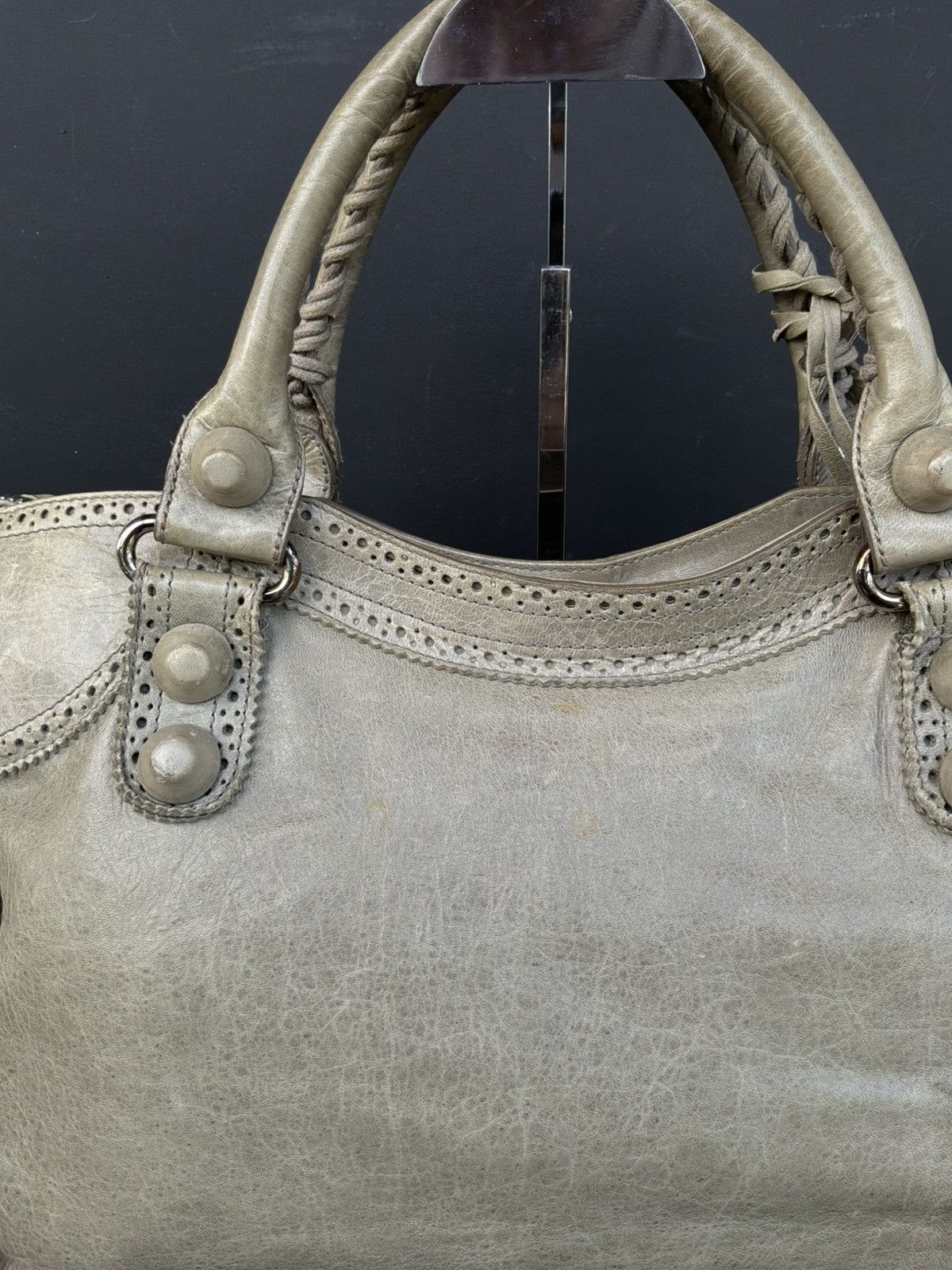 Balenciaga Balenciaga - Classic City - Giant Studs - Beige Lambskin Size ONE SIZE - 13 Thumbnail
