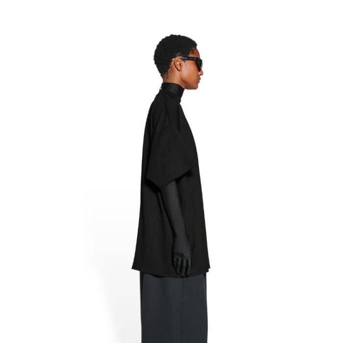 Balenciaga o1s1wg111124 Tubular Medium Fit T-Shirt in Black Size M / US 6-8 / IT 42-44 - 2 Thumbnail