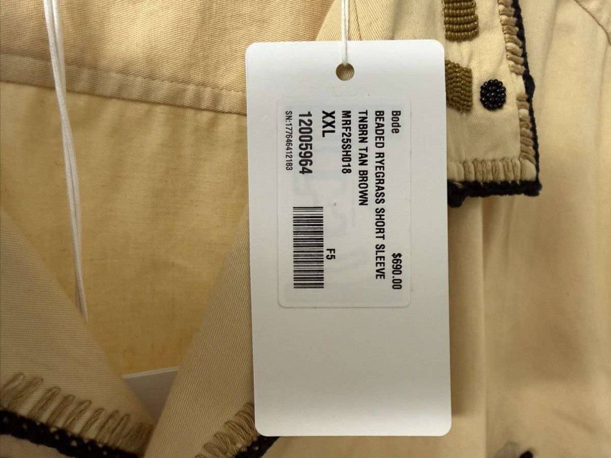Bode BRAND NEW BODE SHIRT BEADED RYEGRASS Size US XXL / EU 58 / 5 - 5 Thumbnail