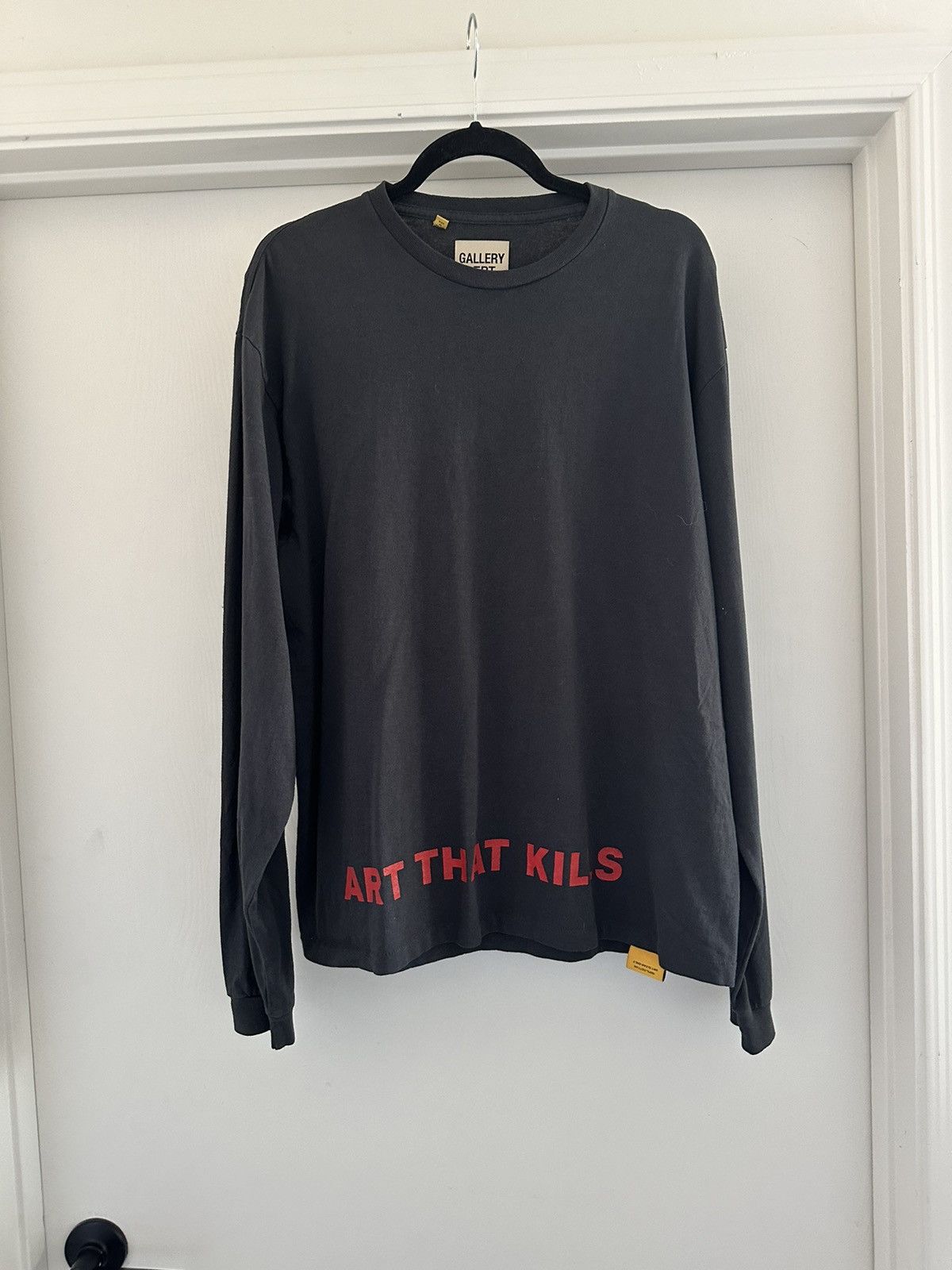 image of Gallery Dept. Art That Kills Anarchy Long-Sleeve Shirt in Black, Men's (Size Large)