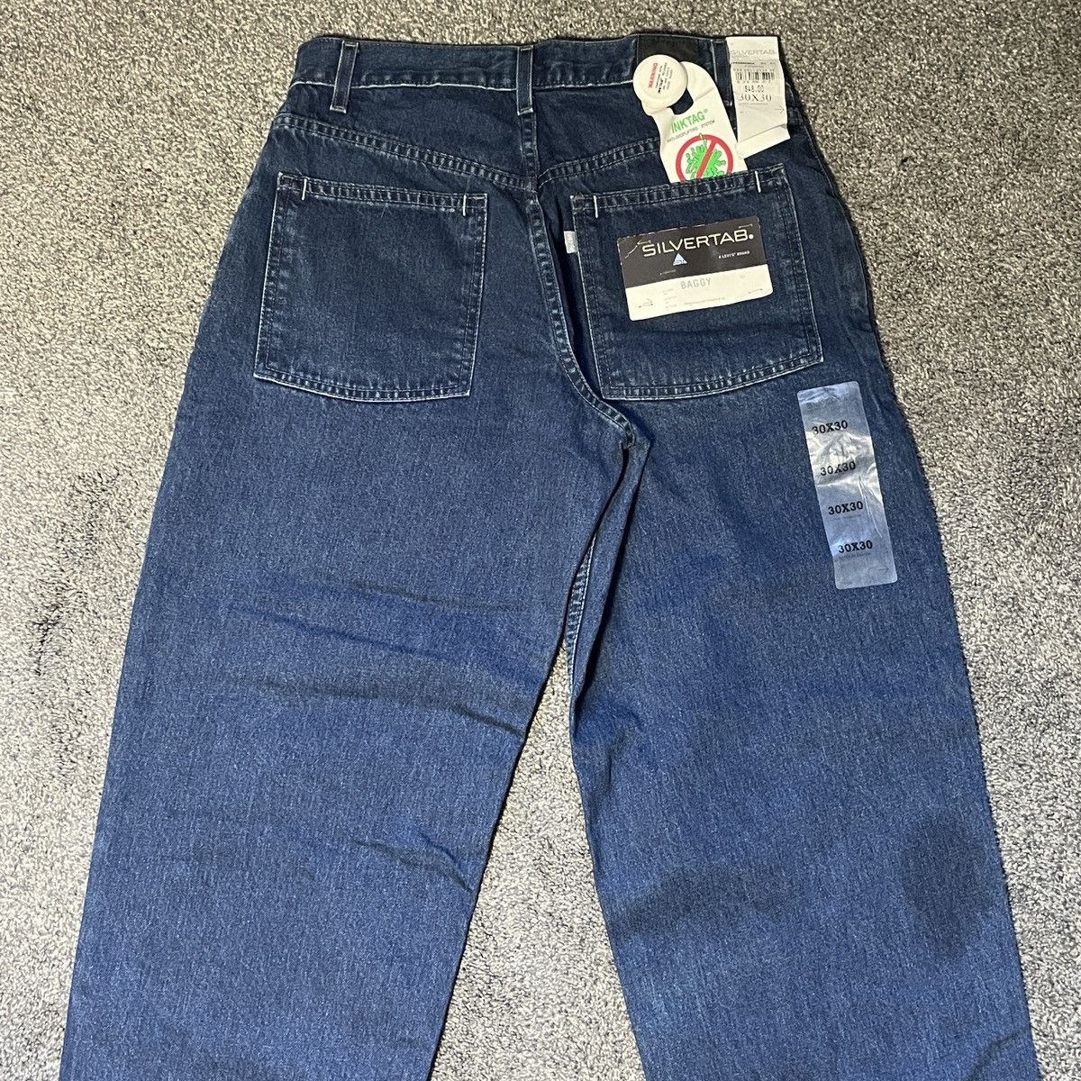 Levi's 1999 DEADSTOCK Levi’s Silvertab Baggy Jeans Size US 30 / EU 46 - 7 Thumbnail