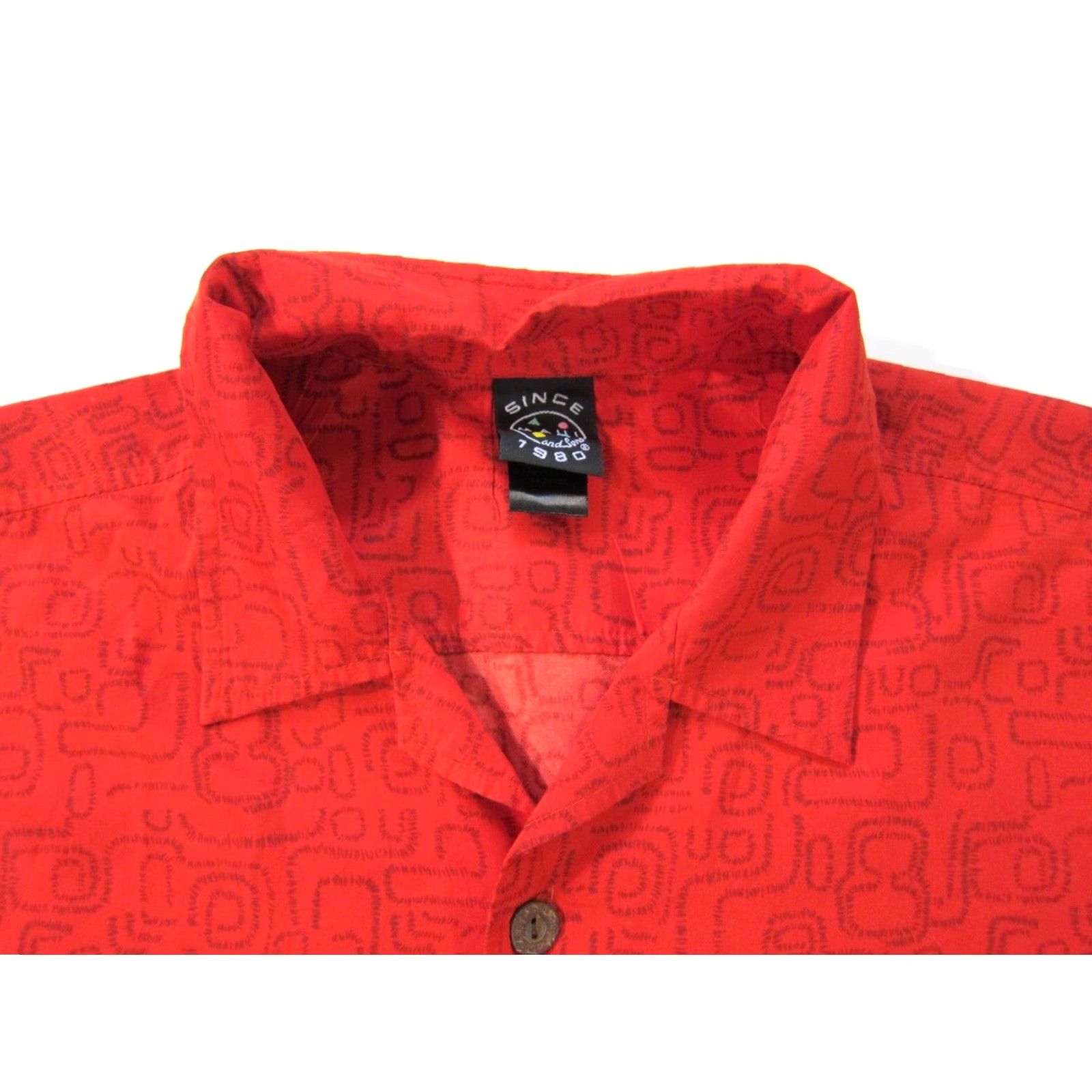 Vintage Vintage Maui And Sons 1980 Red Floral Short Sleeve Hawaiian Shirt Men Large Size US L / EU 52-54 / 3 - 4 Thumbnail