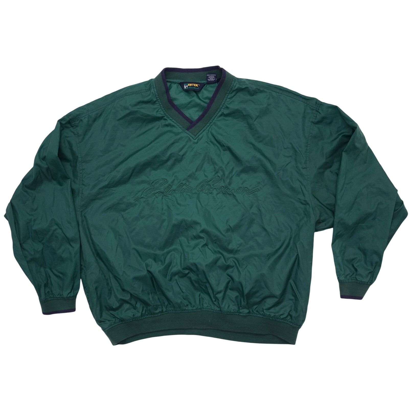 Eddie Bauer × Vintage Vintage 90s Eddie Bauer EBTEK Technical Pullover Mens XL Size US XL / EU 56 / 4 - 1 Thumbnail