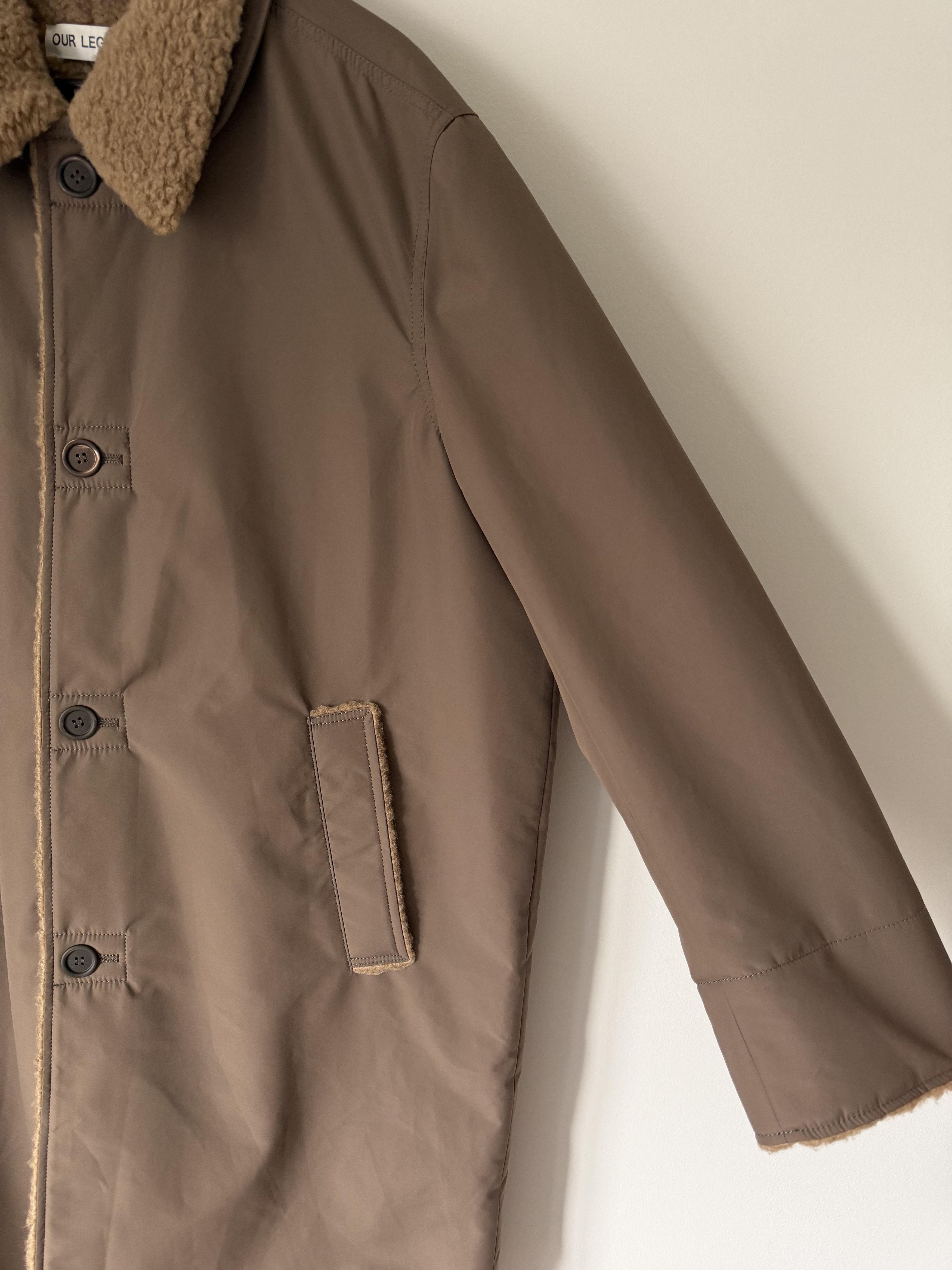 Our Legacy Our Legacy Polar Coat in Murkey Clay Compact Tech Size US L / EU 52-54 / 3 - 4 Thumbnail