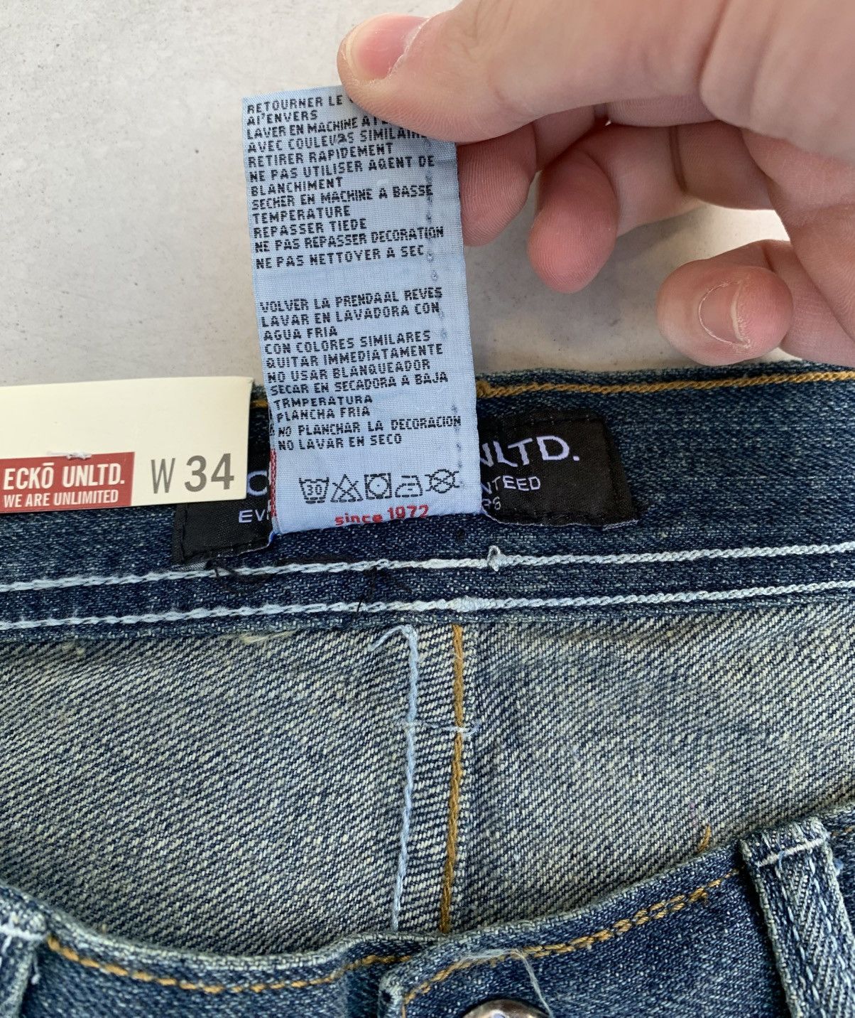 Ecko Unltd. Ecko UNLTD. Jeans Vintage New Sk8 Style Avantgarde Size US 34 / EU 50 - 12 Thumbnail