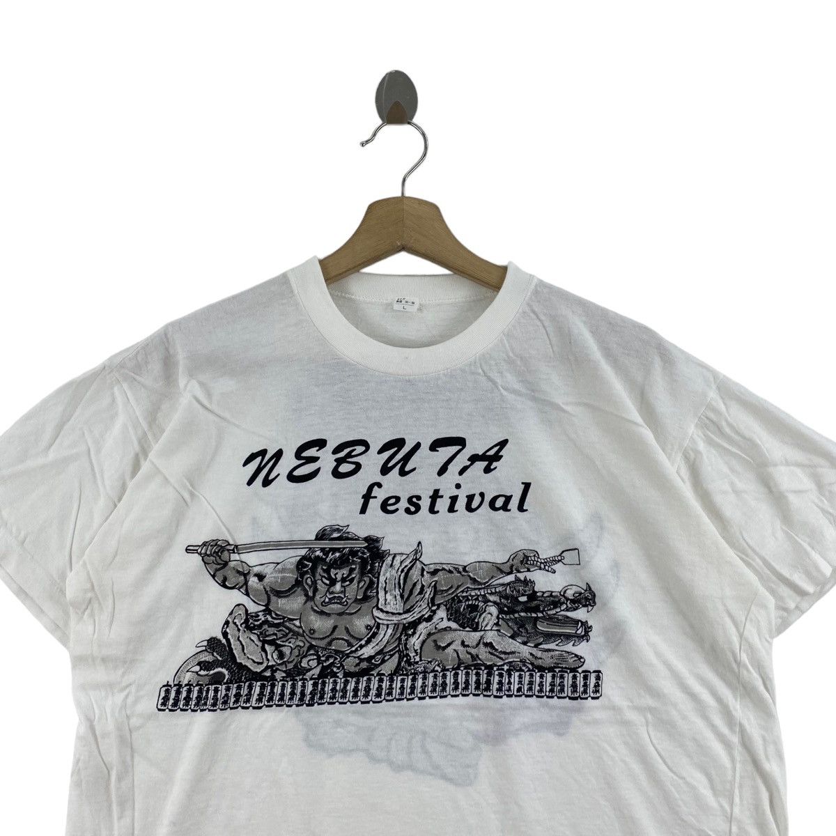 Vintage Vintage 90s Raijin Aomori NEBUTA MATSURI Festival Japan Size US L / EU 52-54 / 3 - 2 Thumbnail