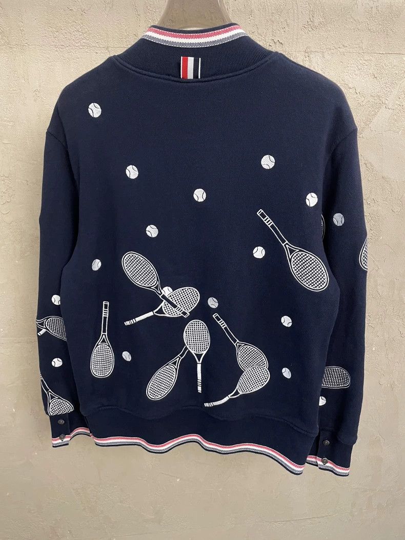 Thom Browne Thom Browne size1 Blue Tibetan embroidered tennis zipper co Size US S / EU 44-46 / 1 - 3 Thumbnail
