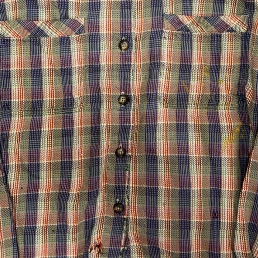 Patagonia VINTAGE Patagonia Women's Organic Cotton Flannel Shirt Size M Distressed Size M / US 6-8 / IT 42-44 - 3 Thumbnail