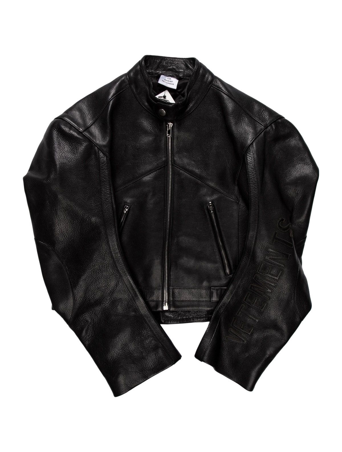 Vetements VETEMENTS 2017 Cropped Racing Moto Jacket Size US L / EU 52-54 / 3 - 1 Thumbnail