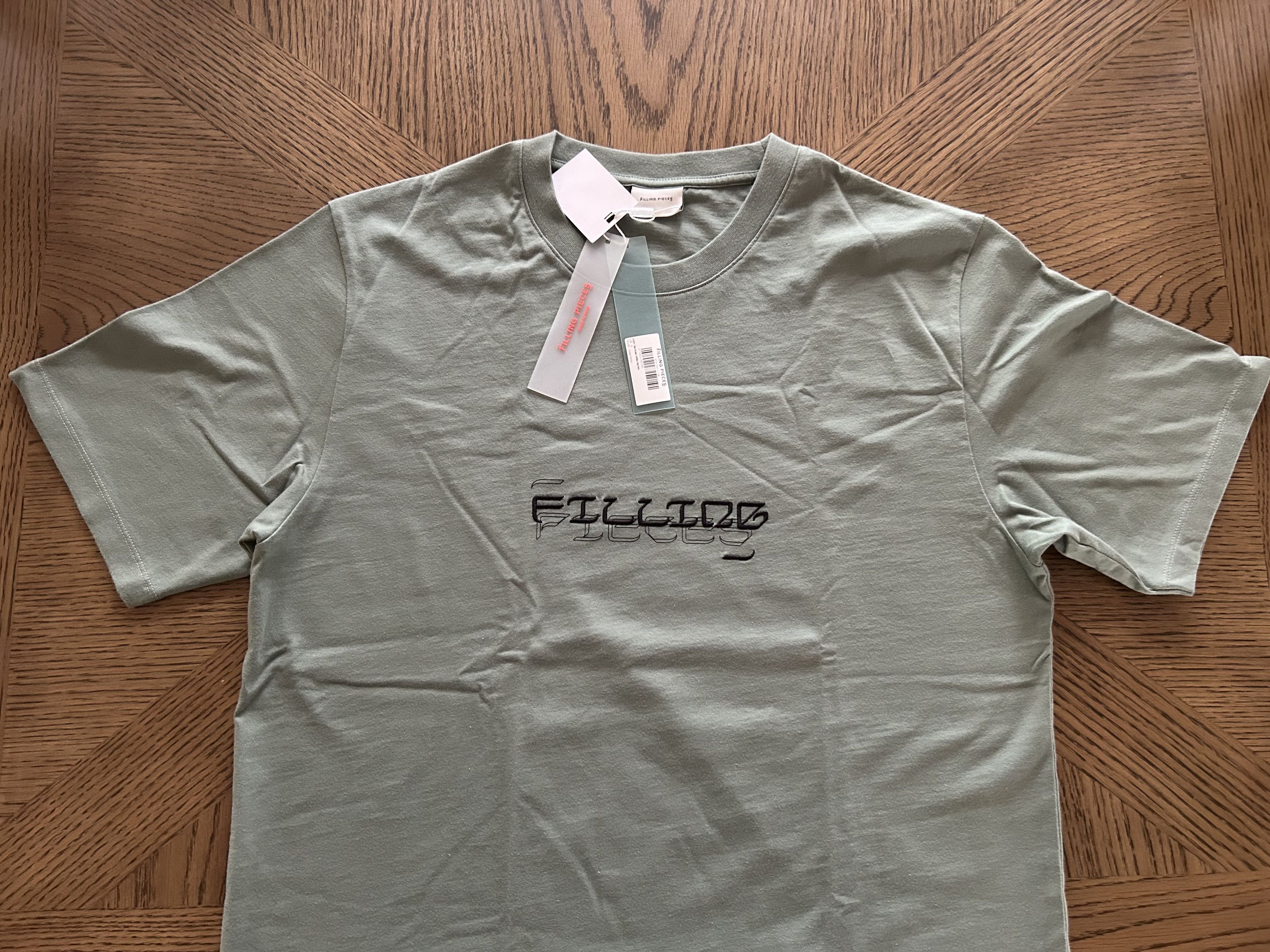 image of Filling Pieces Kith Ronnie Fieg T-Shirt in Green, Men's (Size Medium)