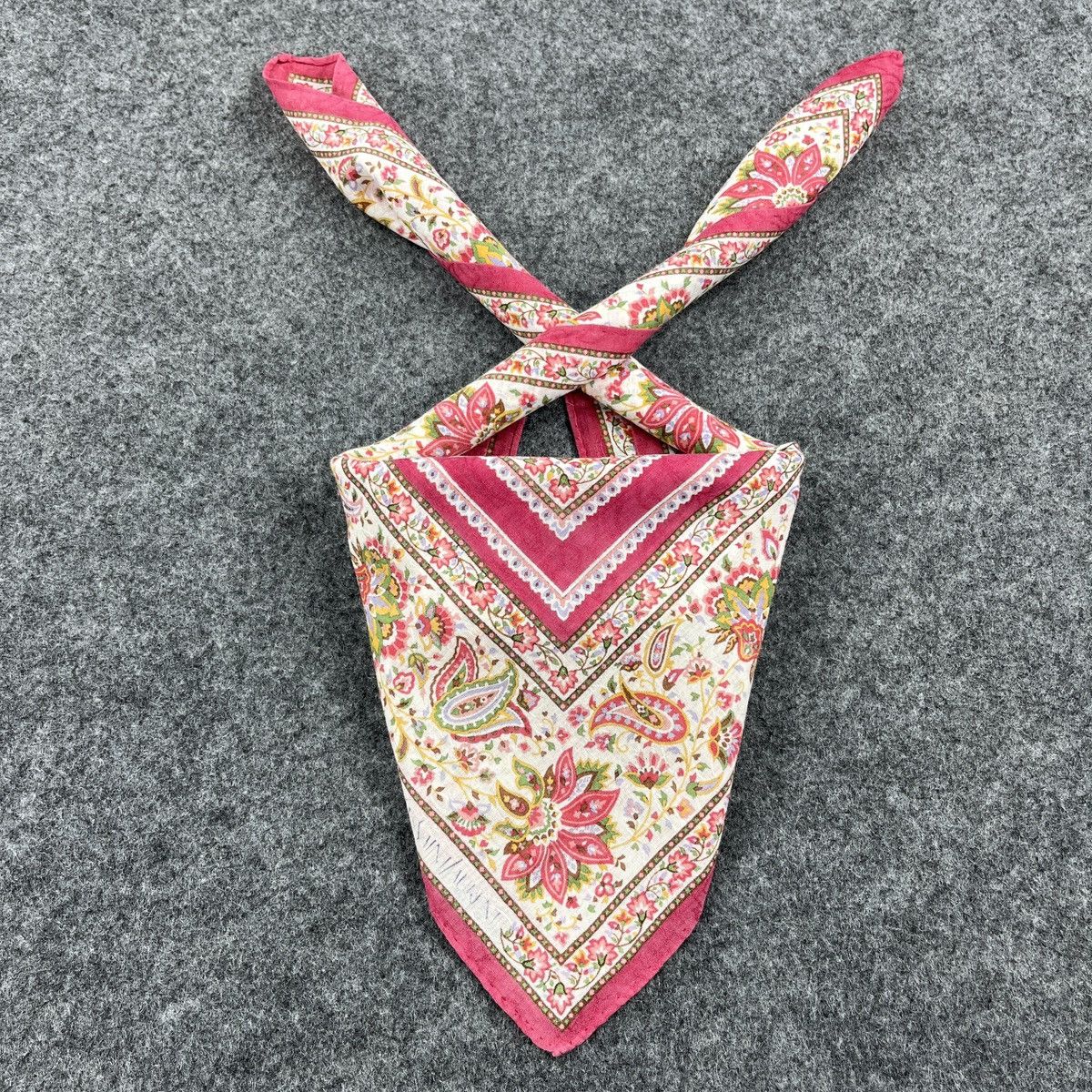 Vintage × Yves Saint Laurent Yves Saint Laurent Handkerchief / Bandana / Neckerchief B892 Size ONE SIZE - 3 Thumbnail