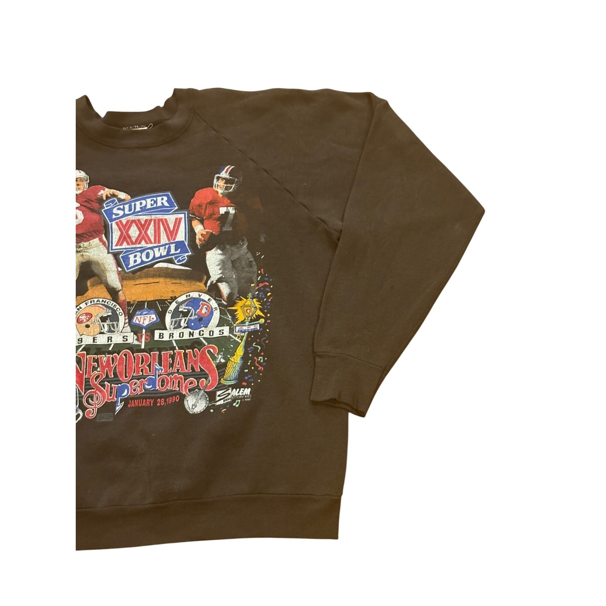 Salem Sportswear Vintage Salem Sportswear Super Bowl XXIV 49ers vs Broncos Ma Size US XXL / EU 58 / 5 - 6 Thumbnail