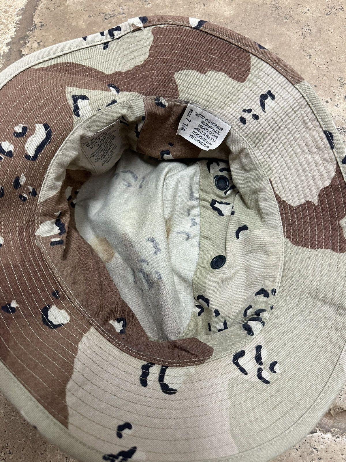 Other Desert Camo Bucket Hat Boonie Cap Size 7 1/4 Size ONE SIZE - 5 Thumbnail