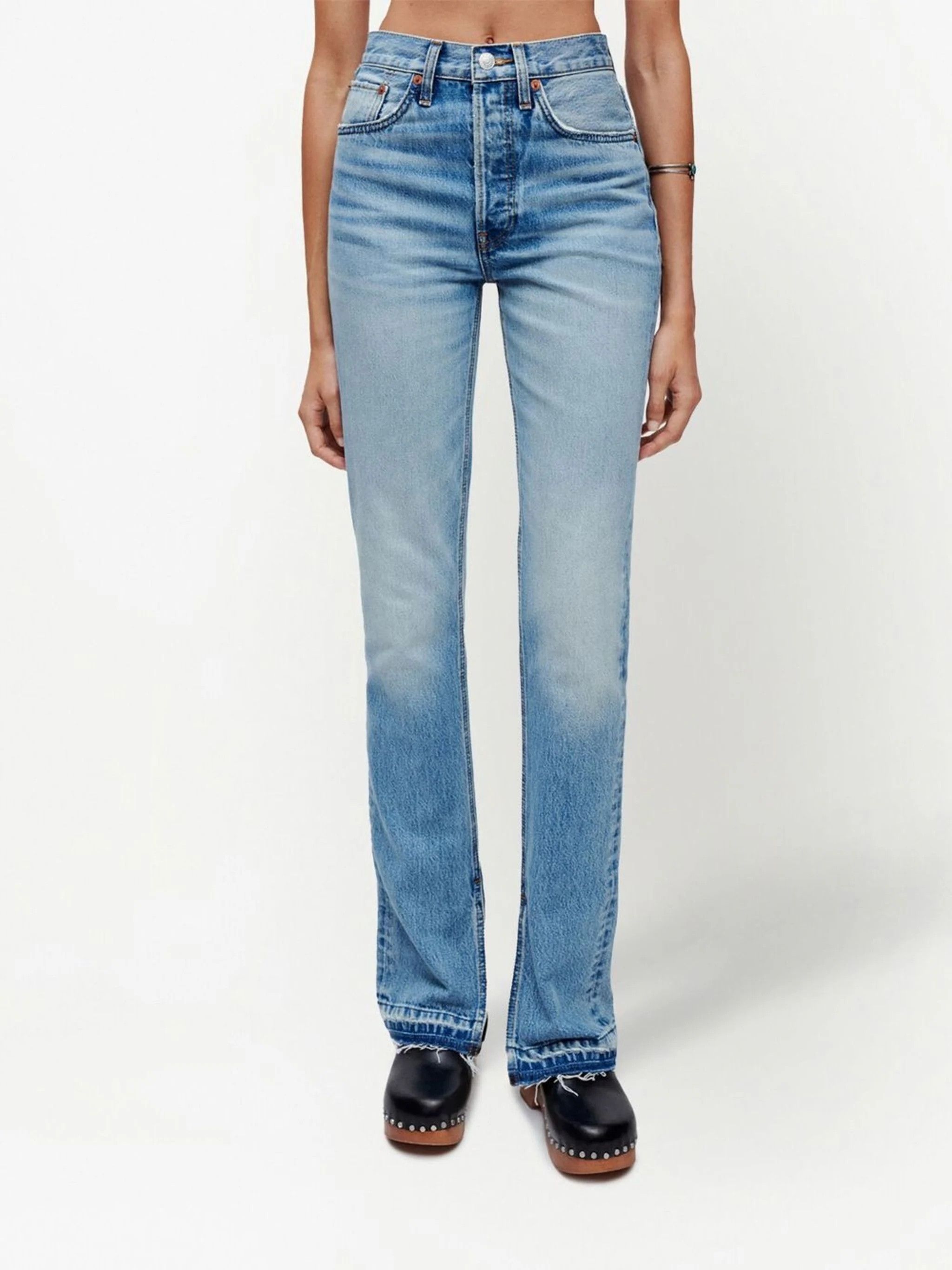 RE/DONE o1mle0524 High Rise Loose Jeans in Blue Size 29" - 3 Thumbnail
