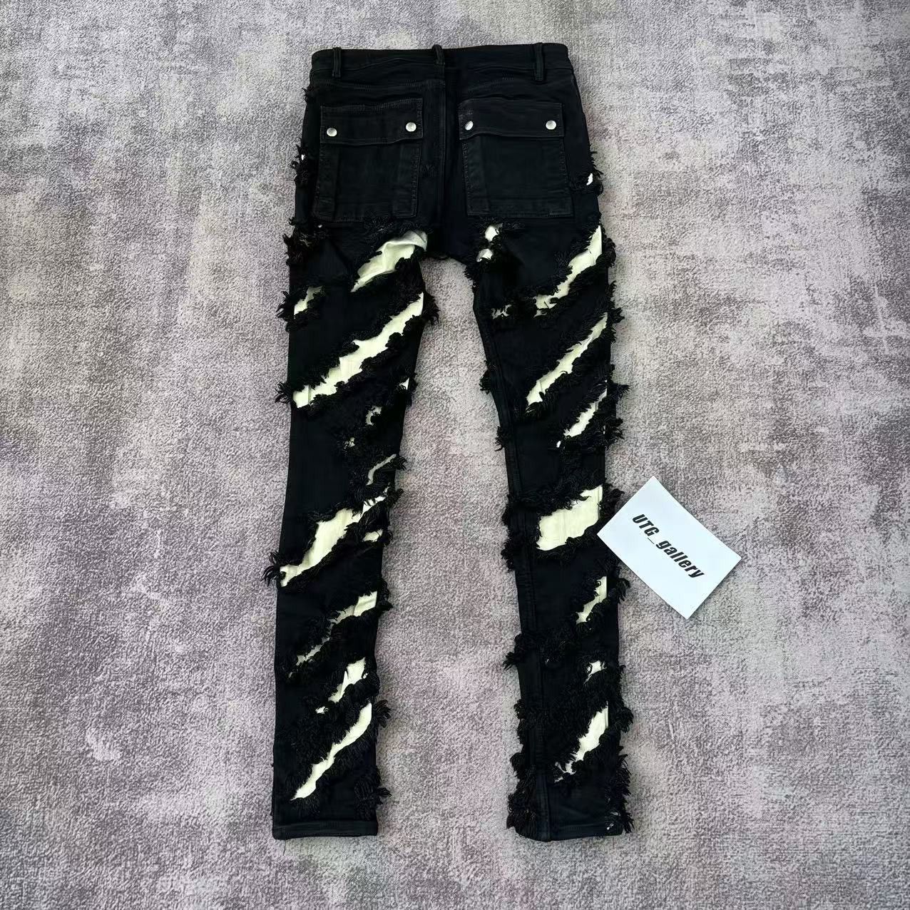 Rick Owens Rick Owens Slashed Tyrone Jeans FW21 Gethsemane Size US 30 / EU 46 - 2 Thumbnail