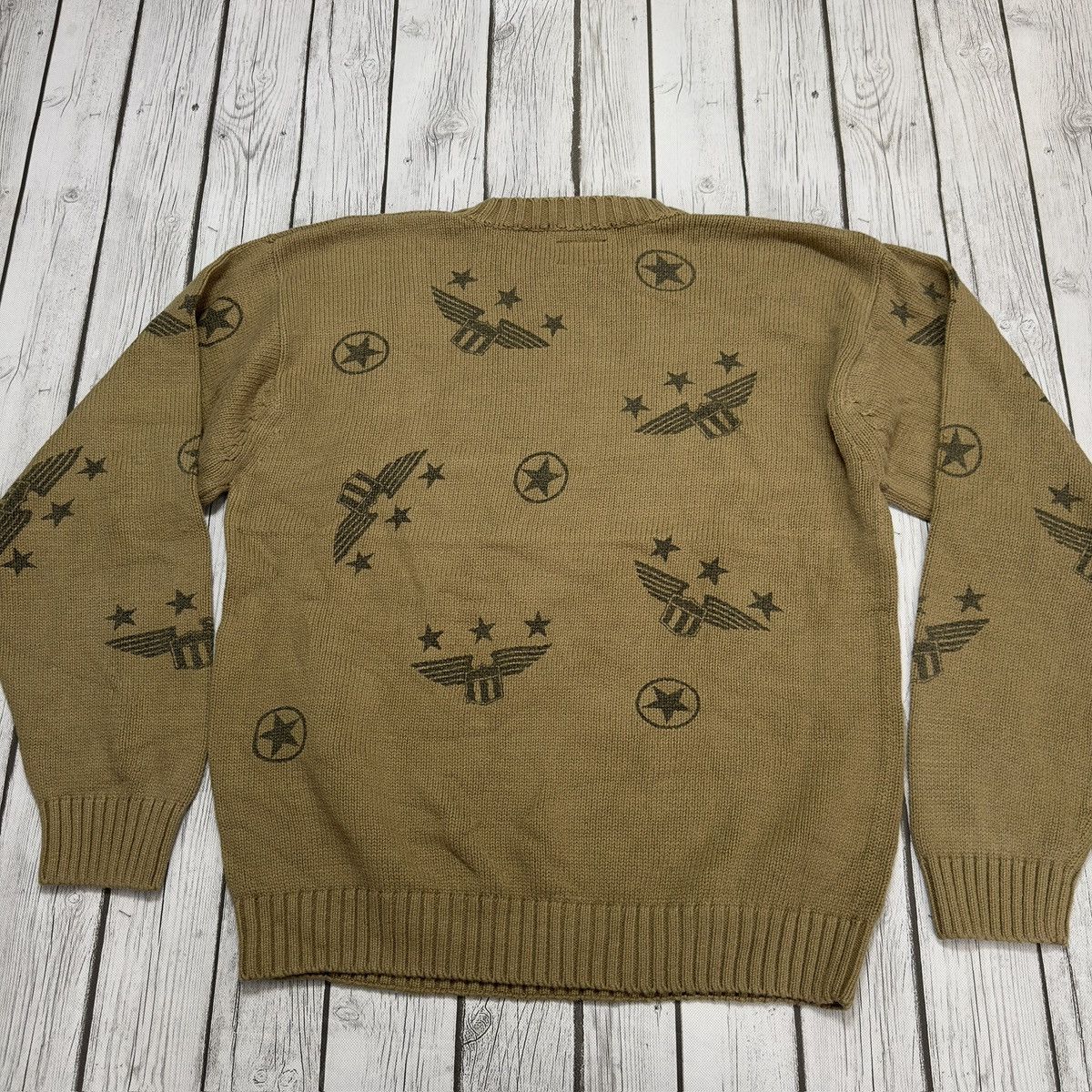 Tommy Hilfiger × Vintage Vintage Tommy Hilfiger military sweater Size US L / EU 52-54 / 3 - 2 Thumbnail